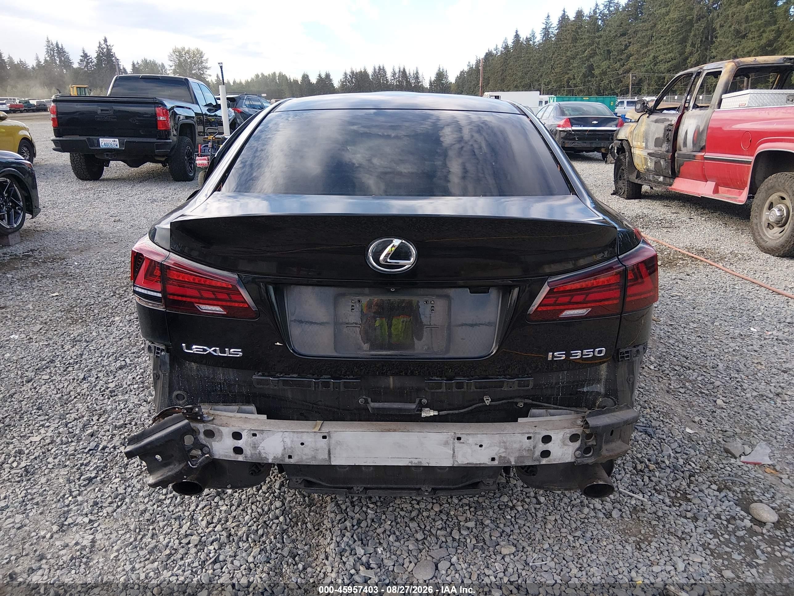 2006 Lexus Is 350   Black vin: JTHBE262965005657