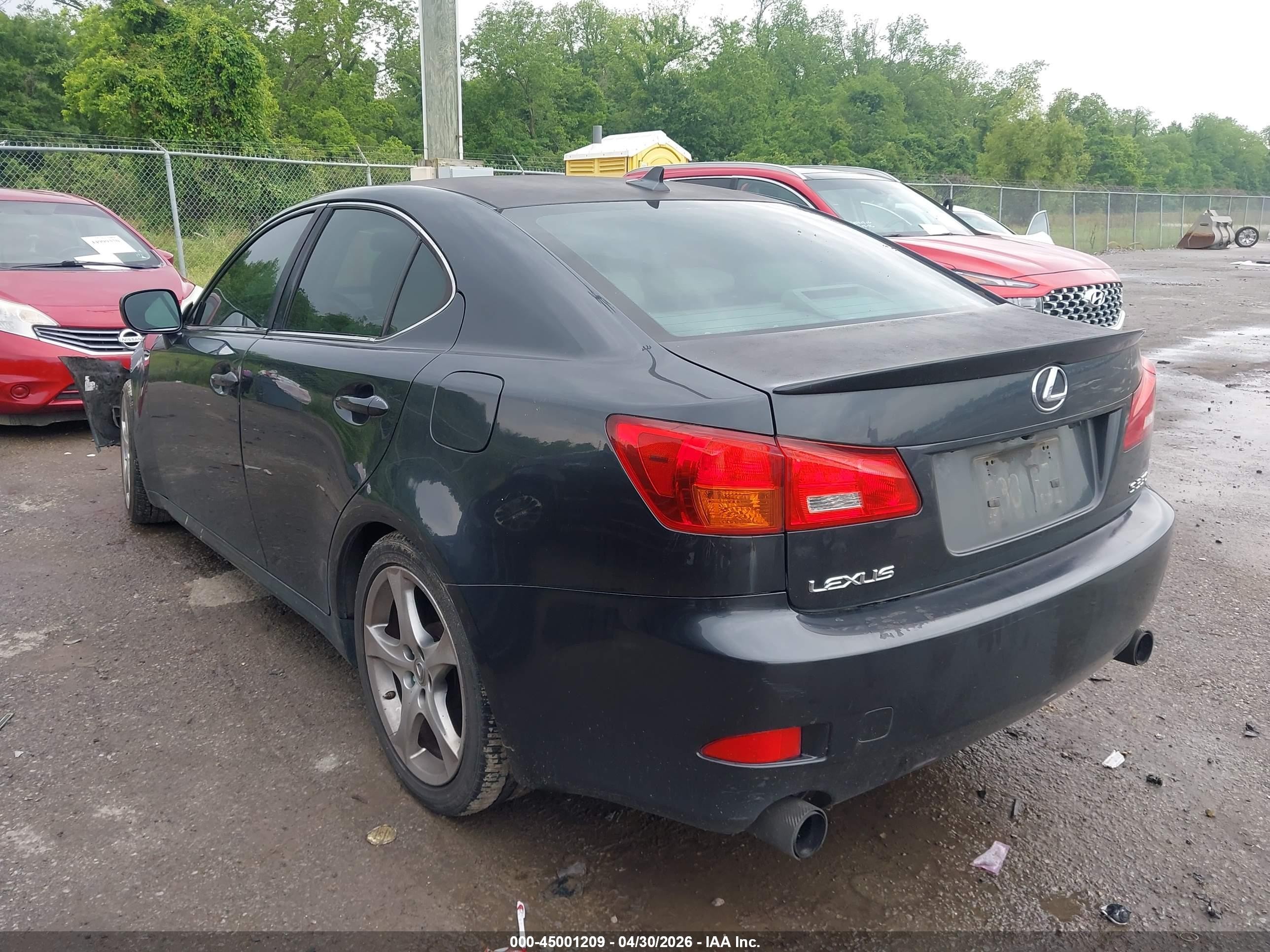 2007 Lexus Is 350   Black vin: JTHBE262972009940