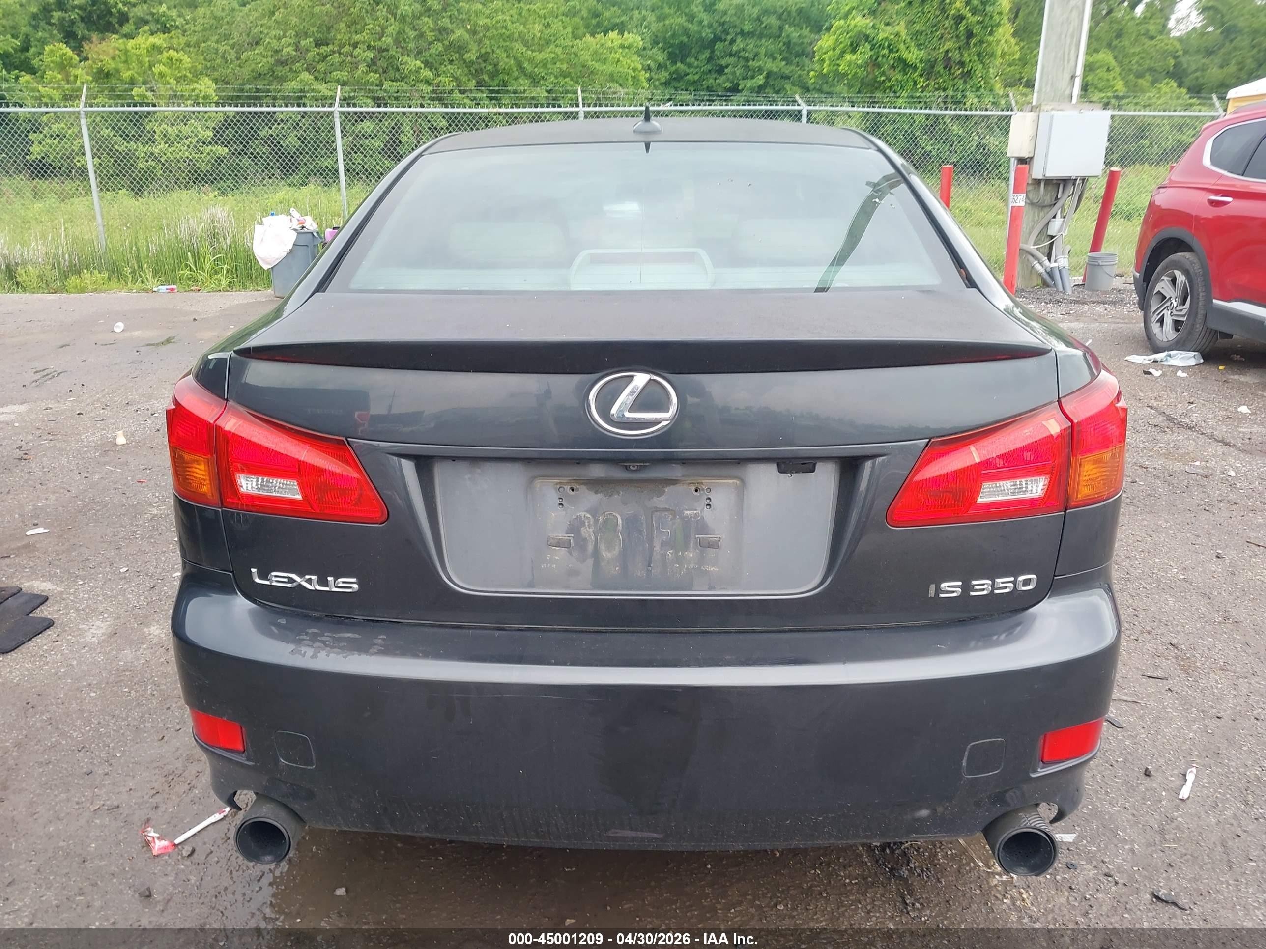 2007 Lexus Is 350   Black vin: JTHBE262972009940