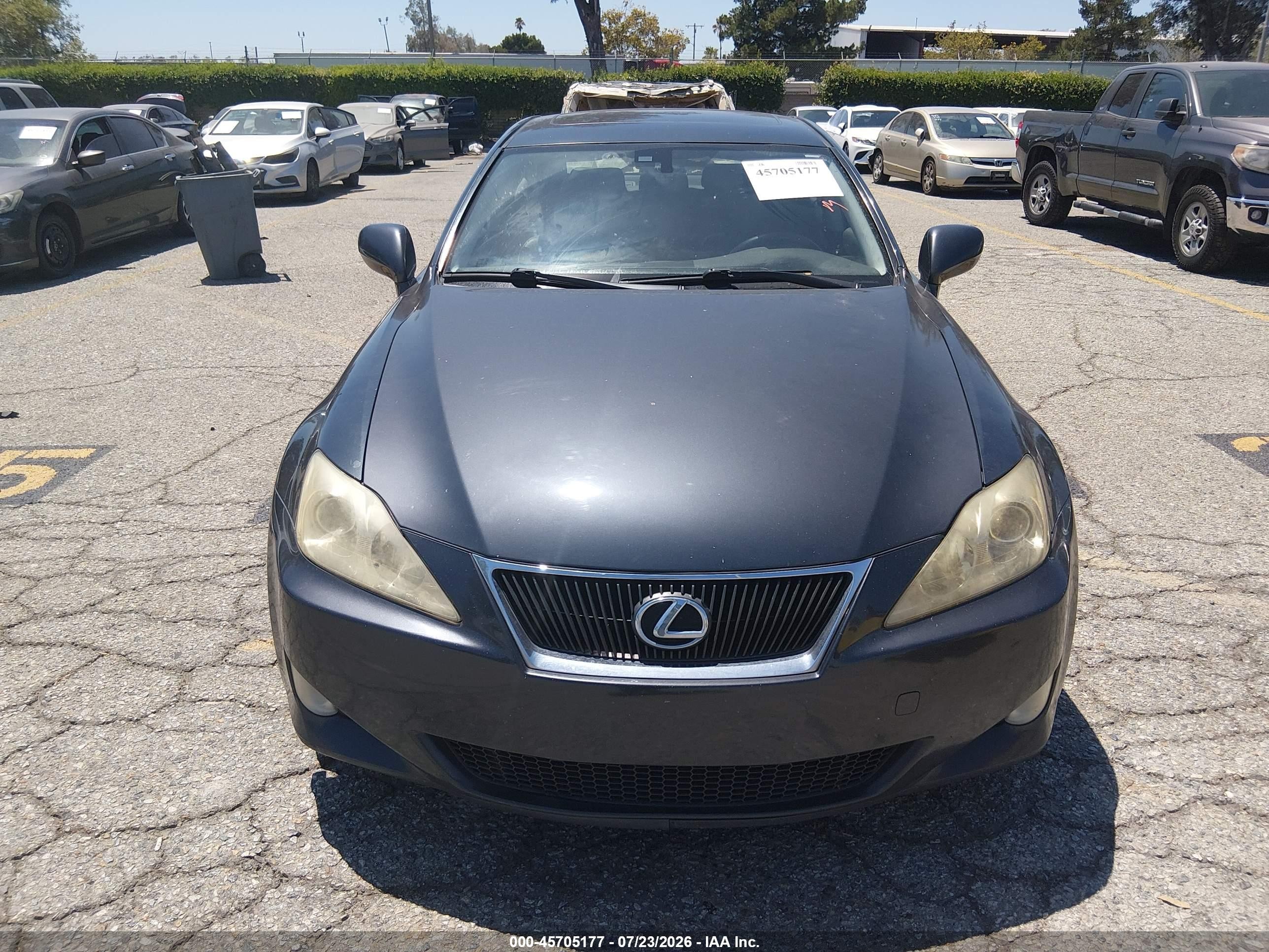 2007 Lexus Is 350   Серый vin: JTHBE262972010280