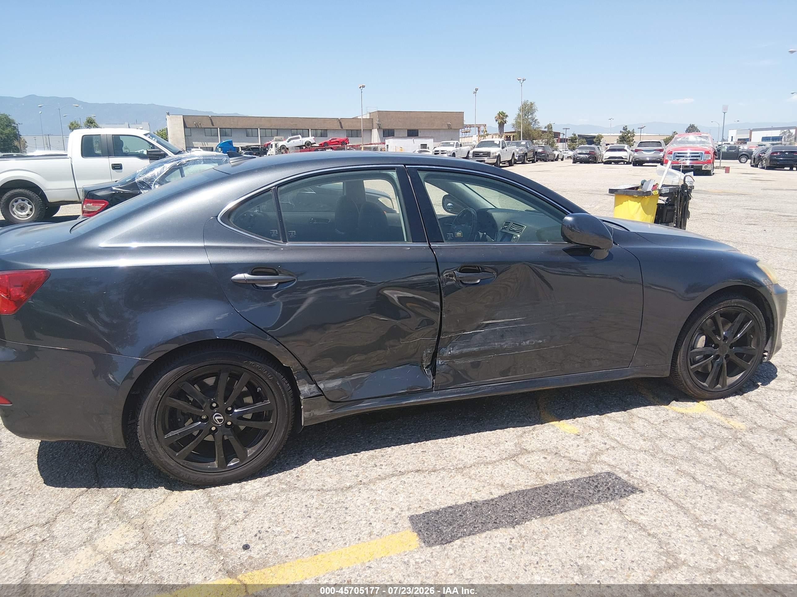 2007 Lexus Is 350   Серый vin: JTHBE262972010280