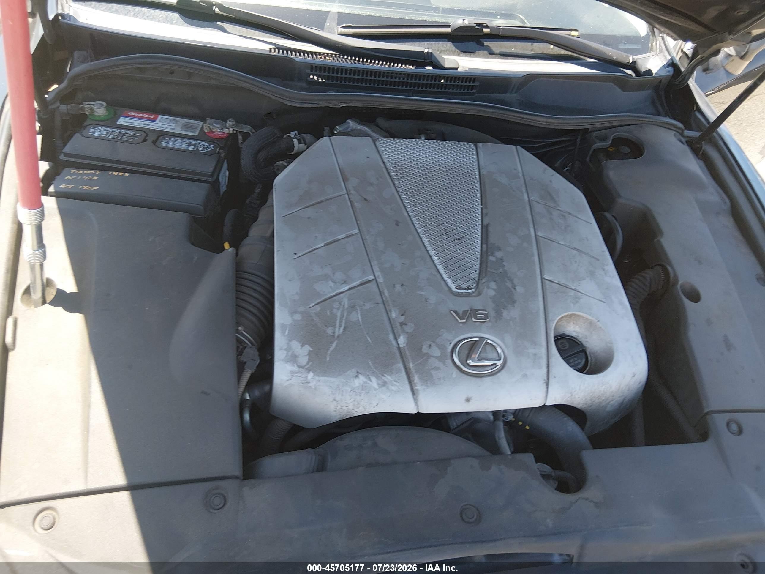 2007 Lexus Is 350   Серый vin: JTHBE262972010280