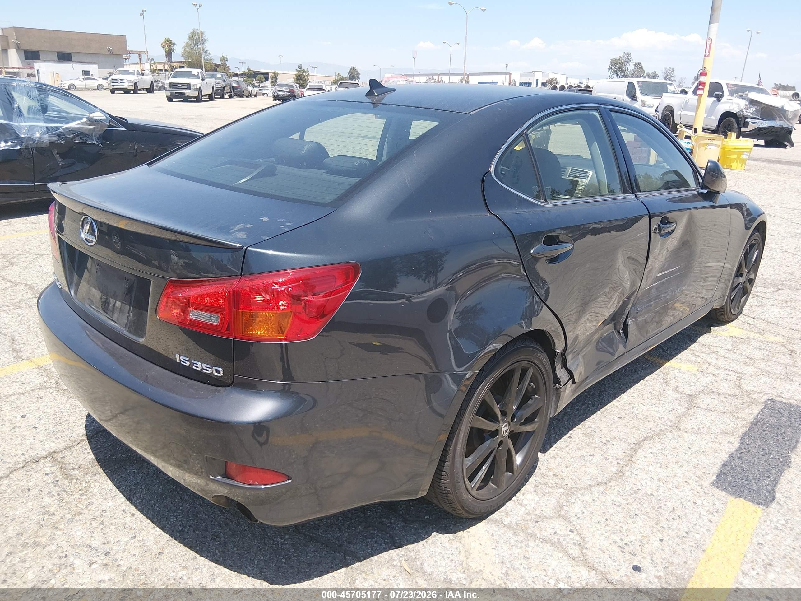 2007 Lexus Is 350   Серый vin: JTHBE262972010280