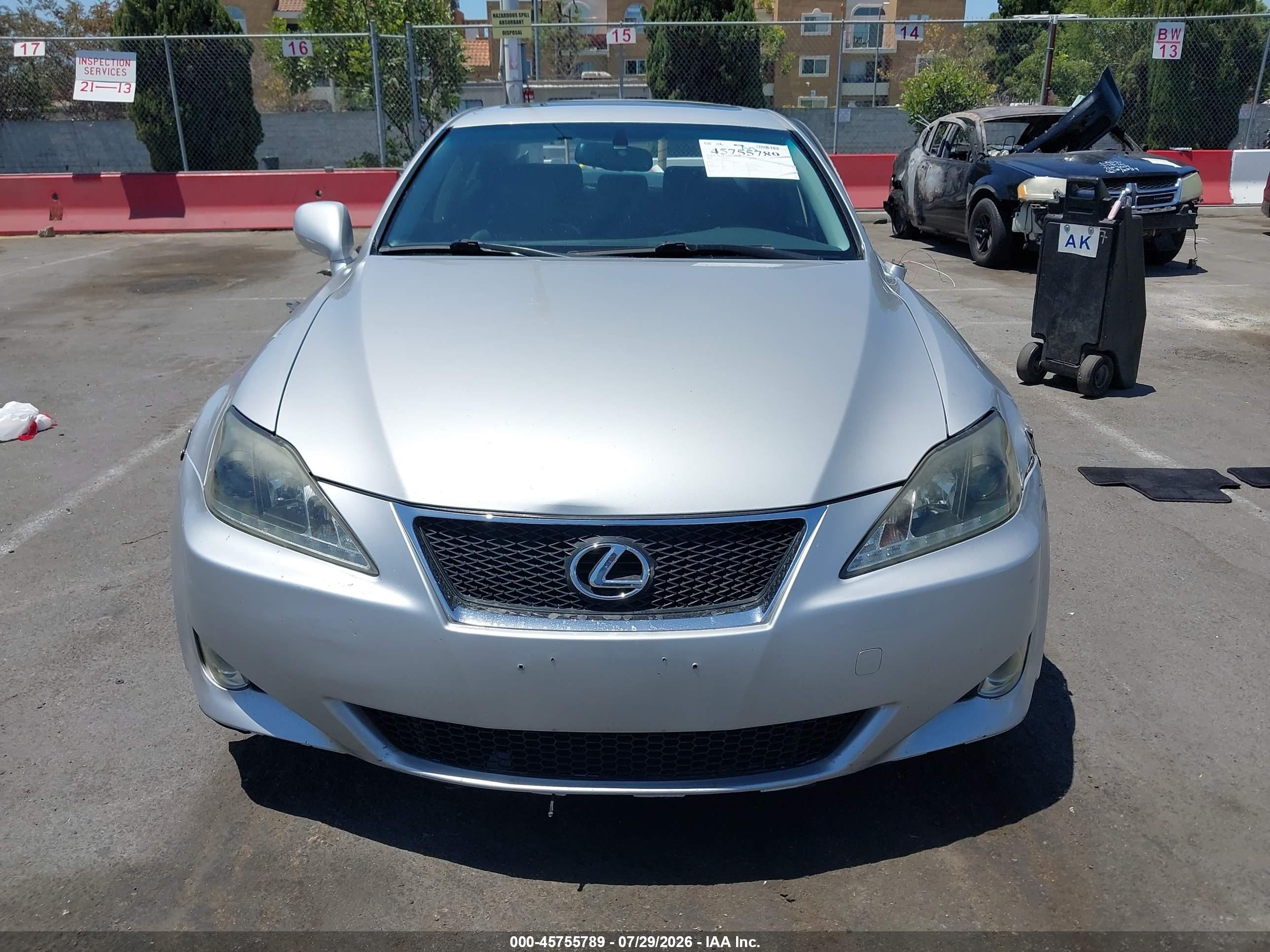 2007 Lexus Is 350   Серебряный vin: JTHBE262975013534