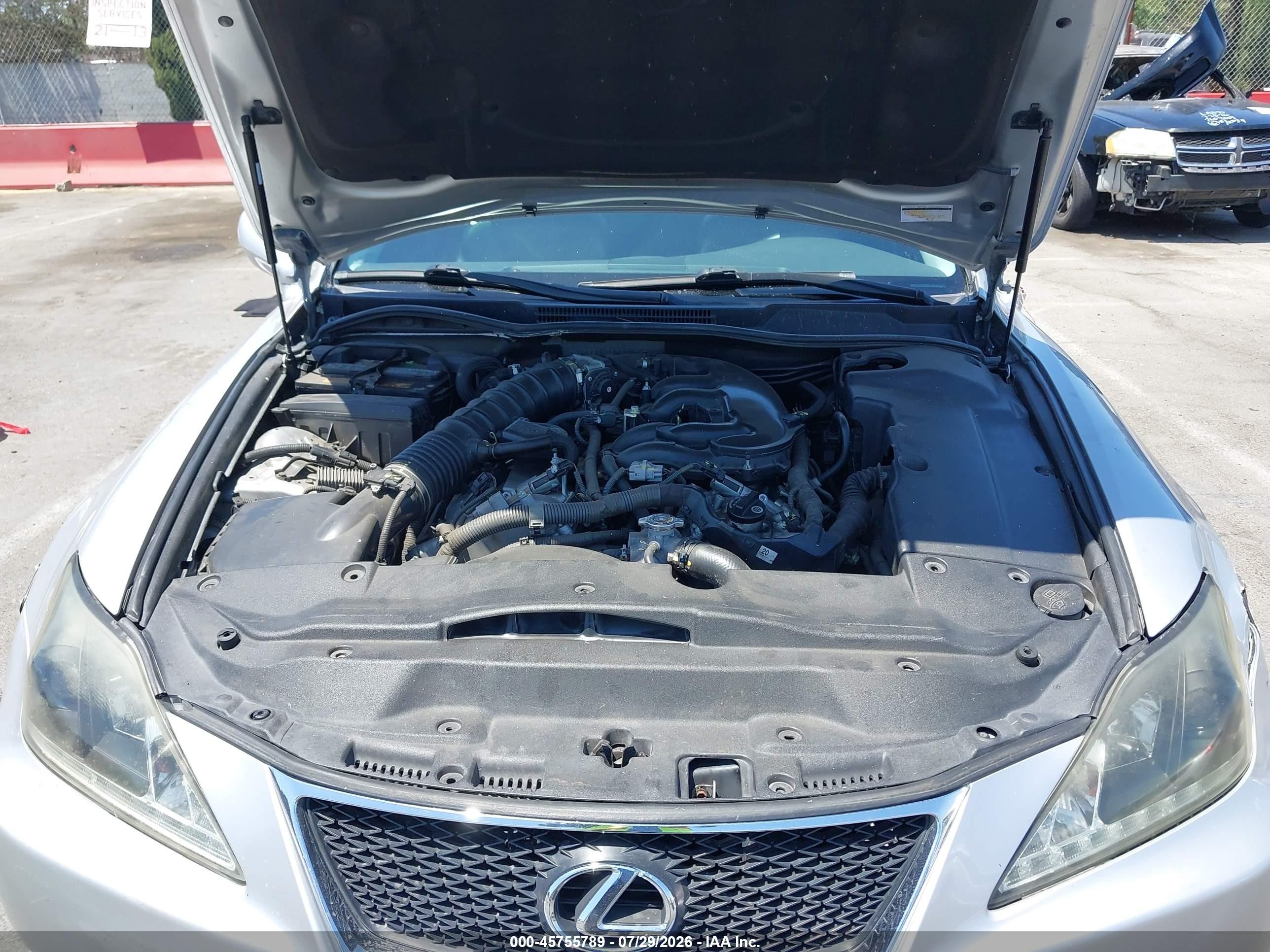 2007 Lexus Is 350   Серебряный vin: JTHBE262975013534