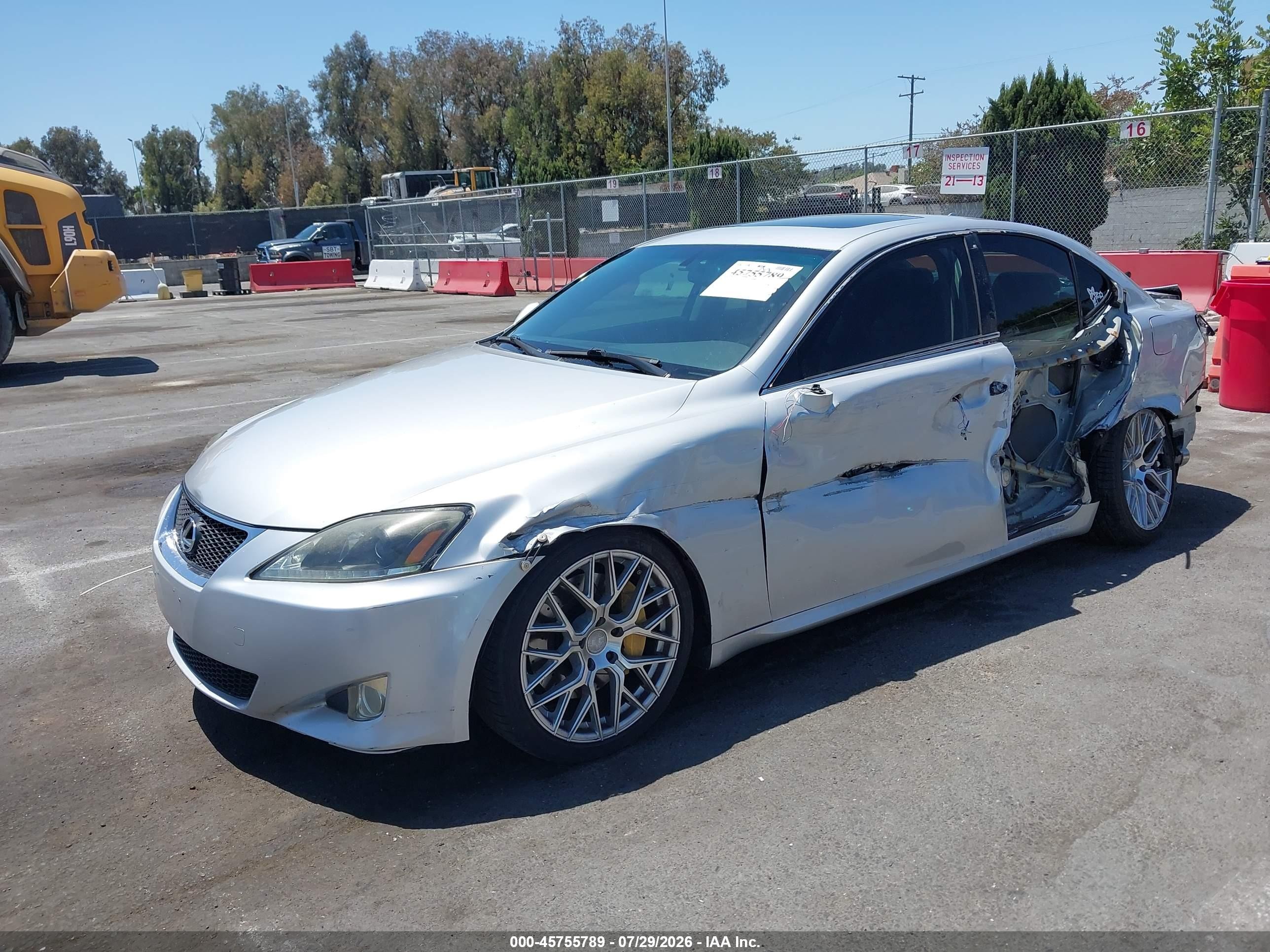 2007 Lexus Is 350   Серебряный vin: JTHBE262975013534