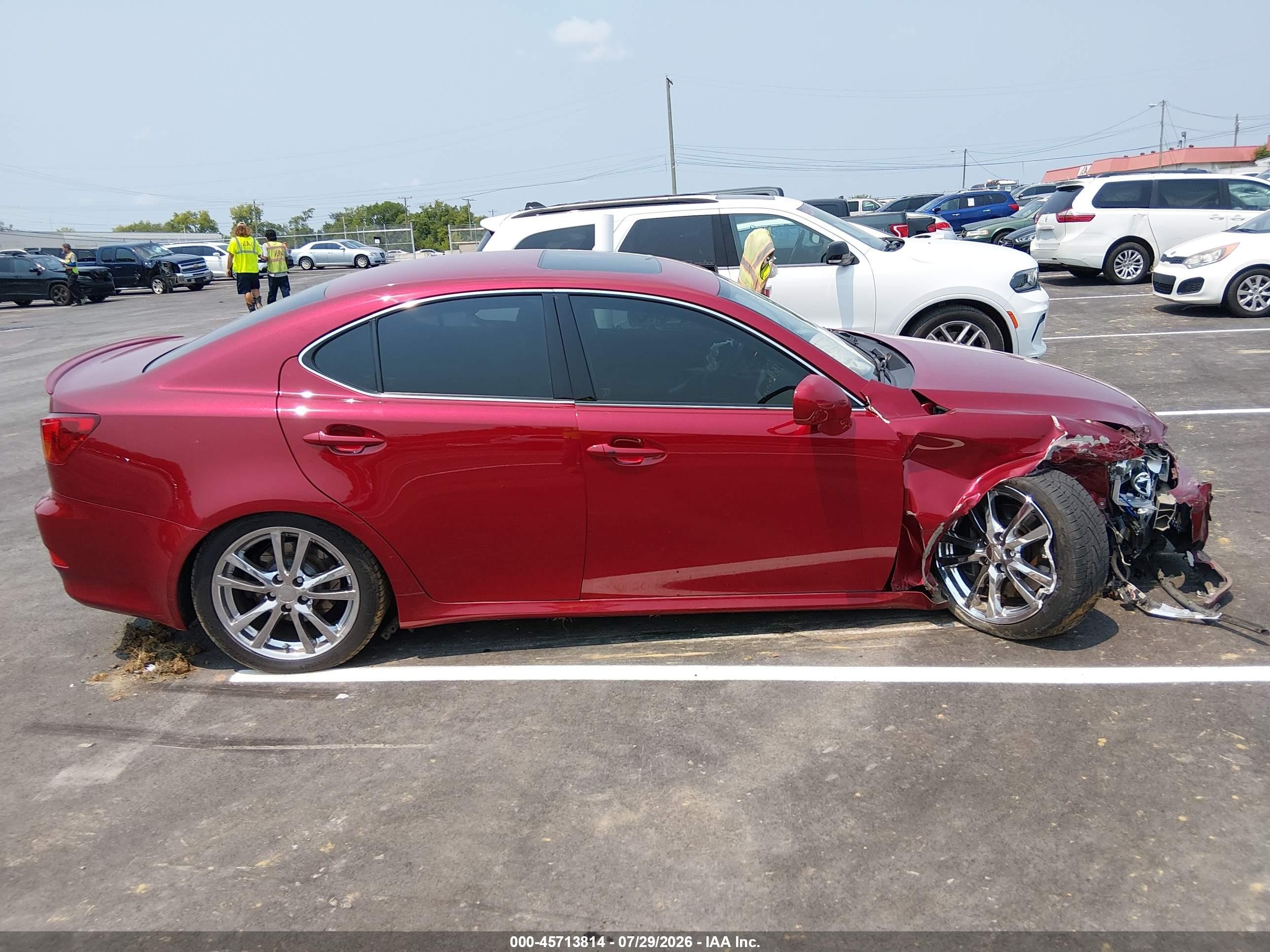 2006 Lexus Is 350   Burgundy vin: JTHBE262X65009331