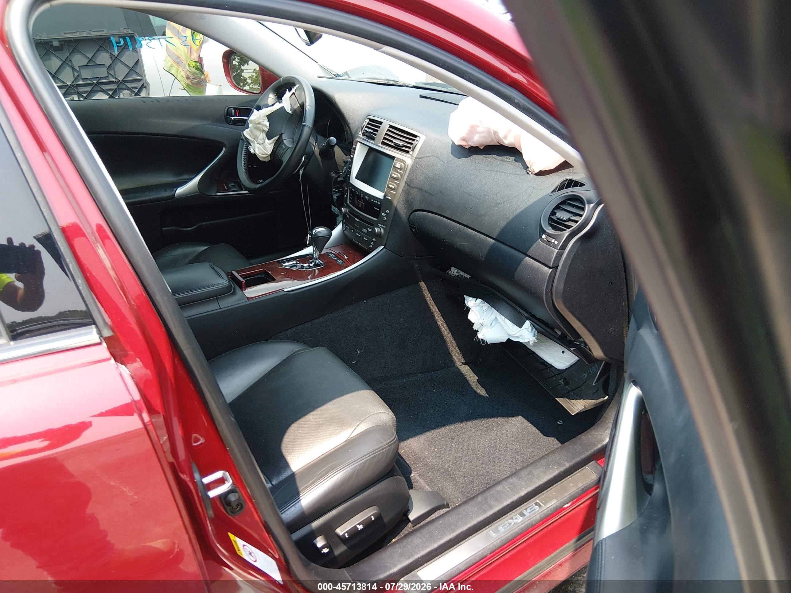 2006 Lexus Is 350   Burgundy vin: JTHBE262X65009331