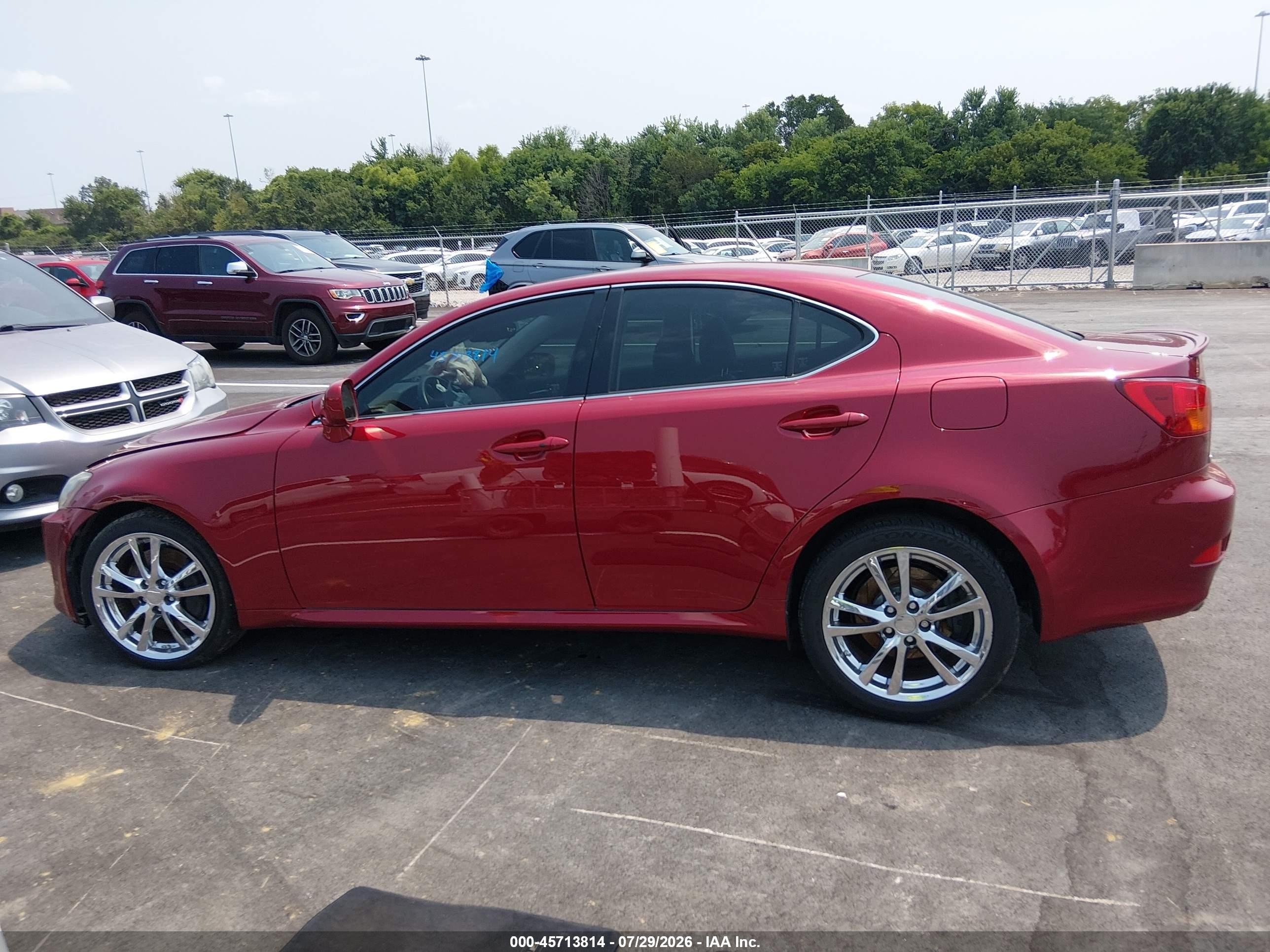 2006 Lexus Is 350   Burgundy vin: JTHBE262X65009331