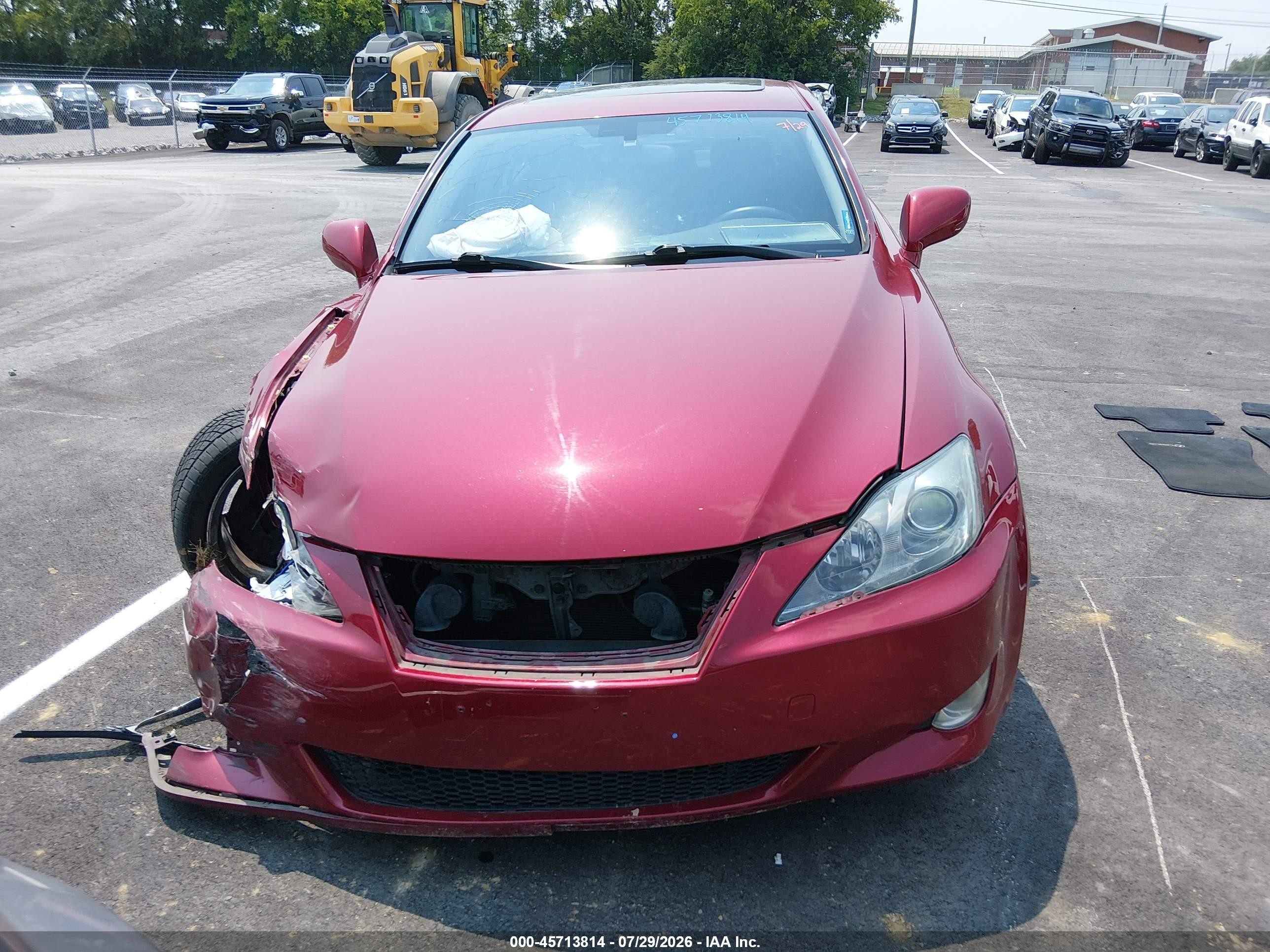 2006 Lexus Is 350   Burgundy vin: JTHBE262X65009331
