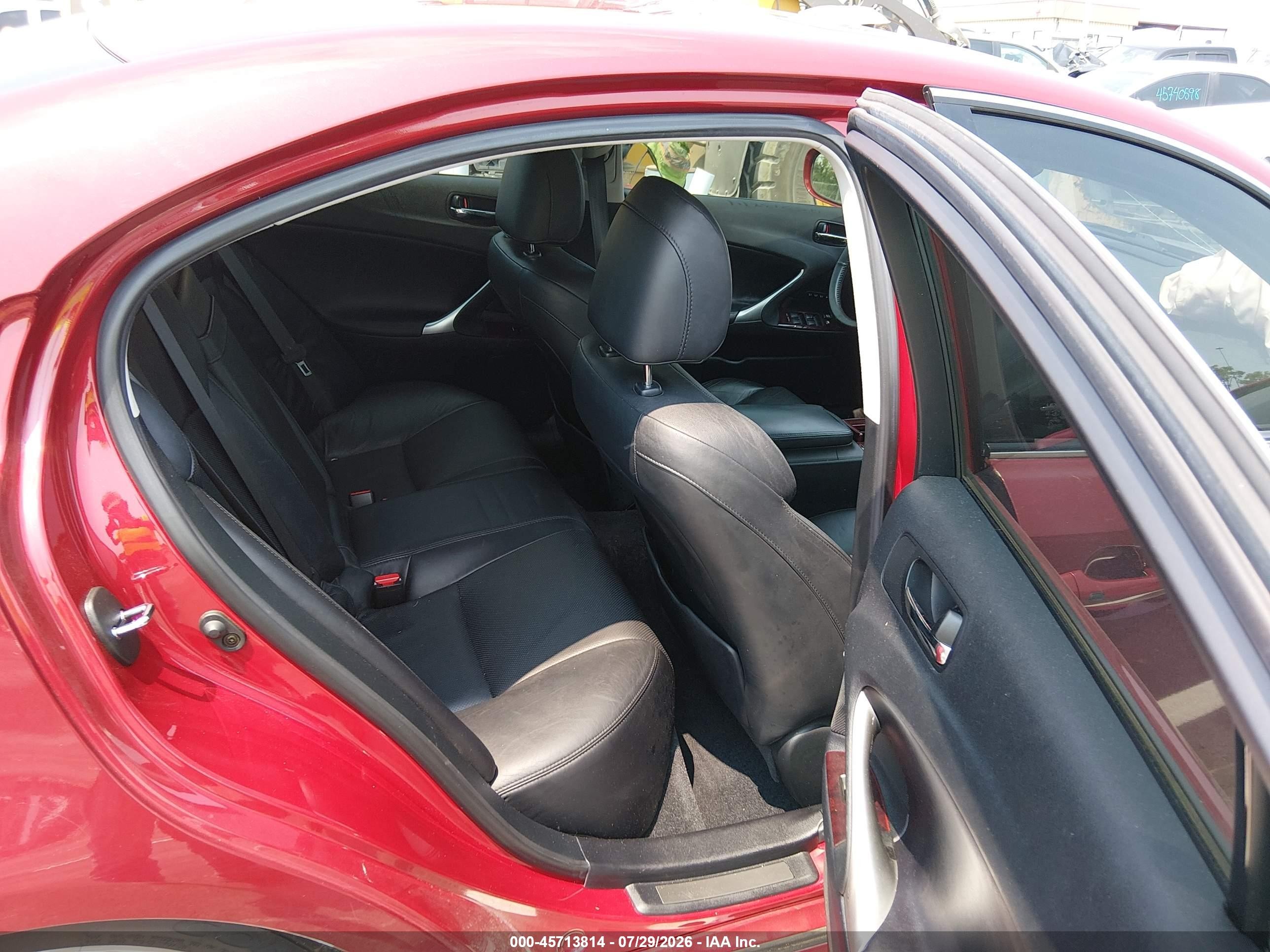 2006 Lexus Is 350   Burgundy vin: JTHBE262X65009331