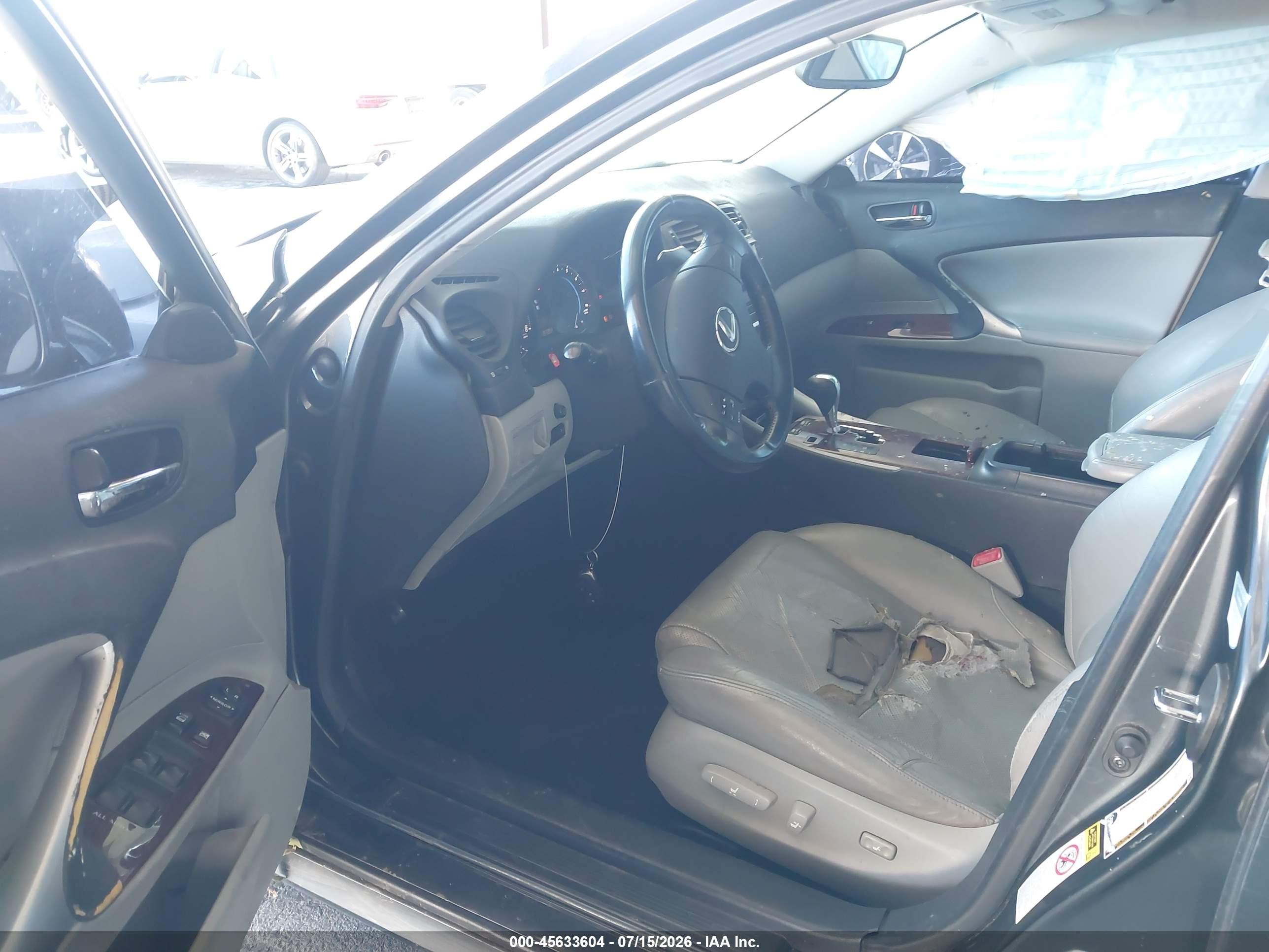 2008 Lexus Is 350 Gray vin: JTHBE262X82014453