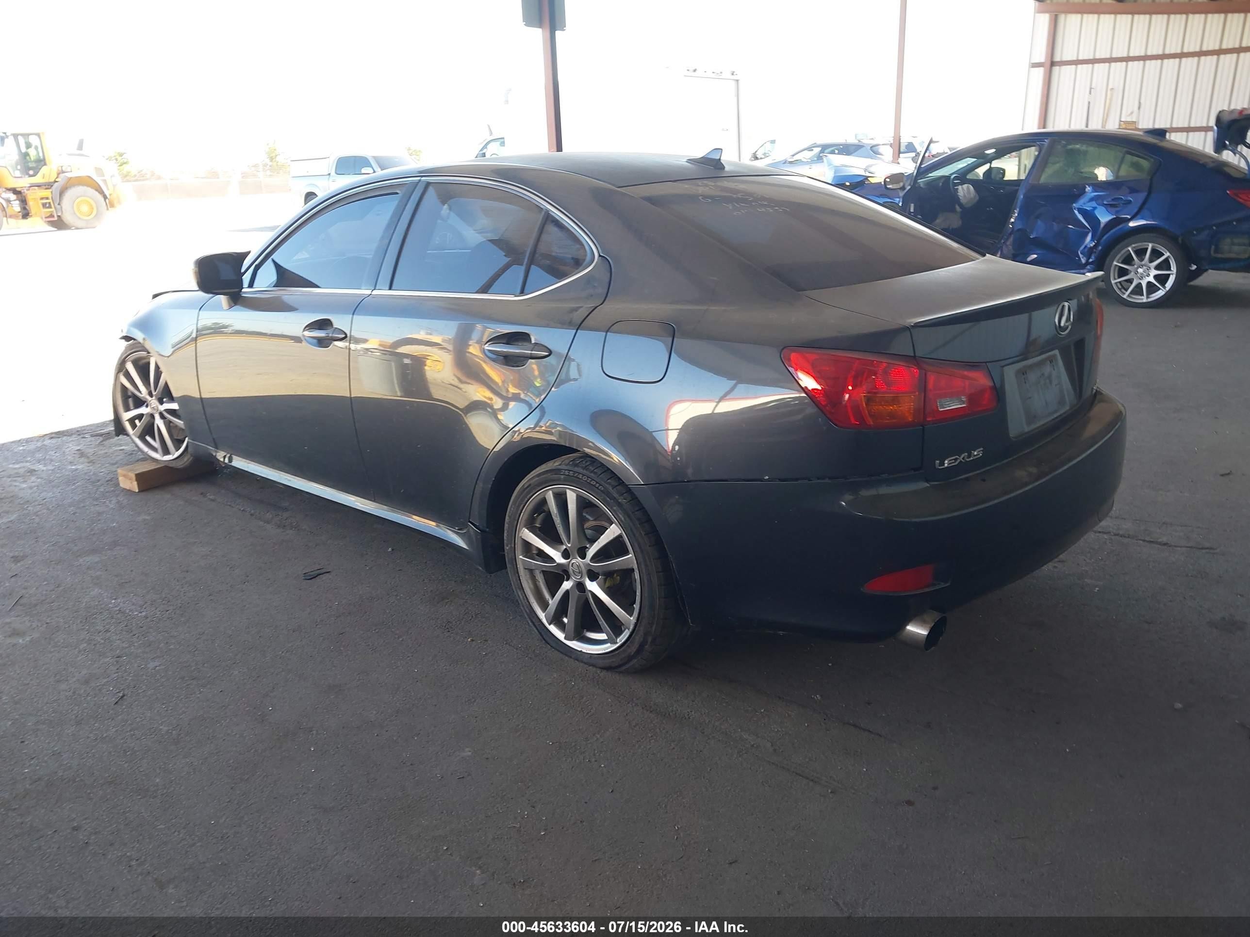2008 Lexus Is 350 Gray vin: JTHBE262X82014453