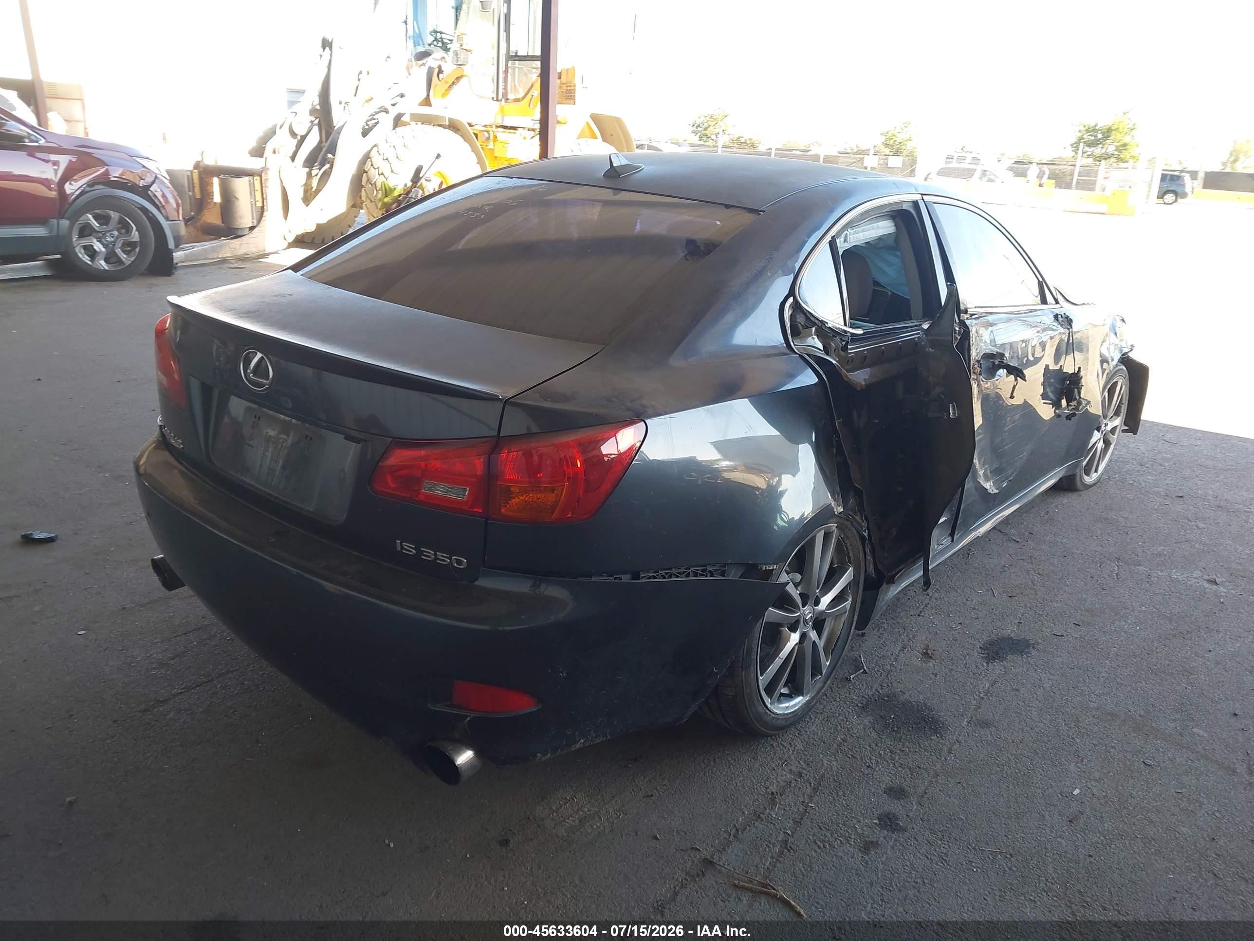 2008 Lexus Is 350 Gray vin: JTHBE262X82014453