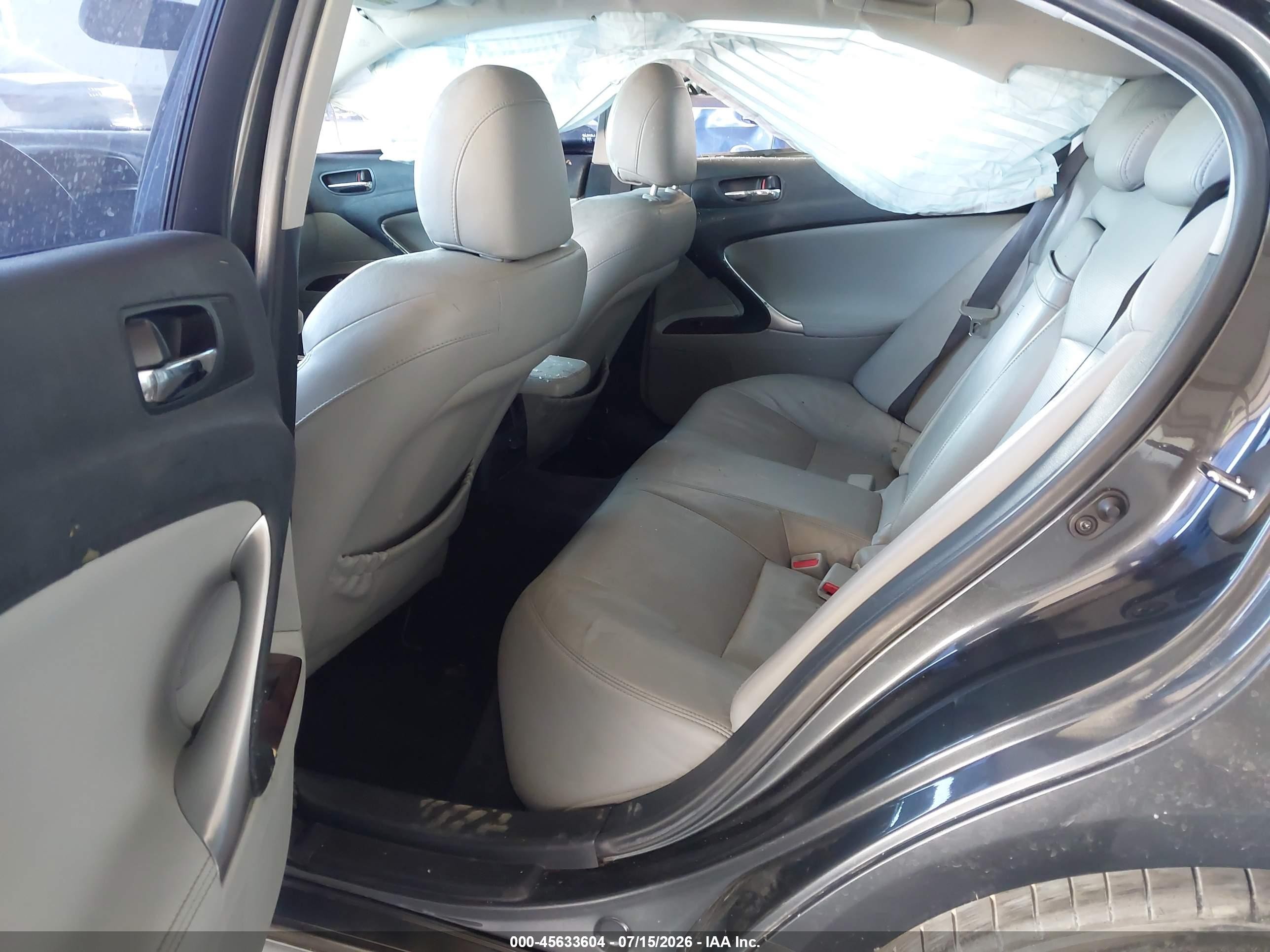 2008 Lexus Is 350 Gray vin: JTHBE262X82014453
