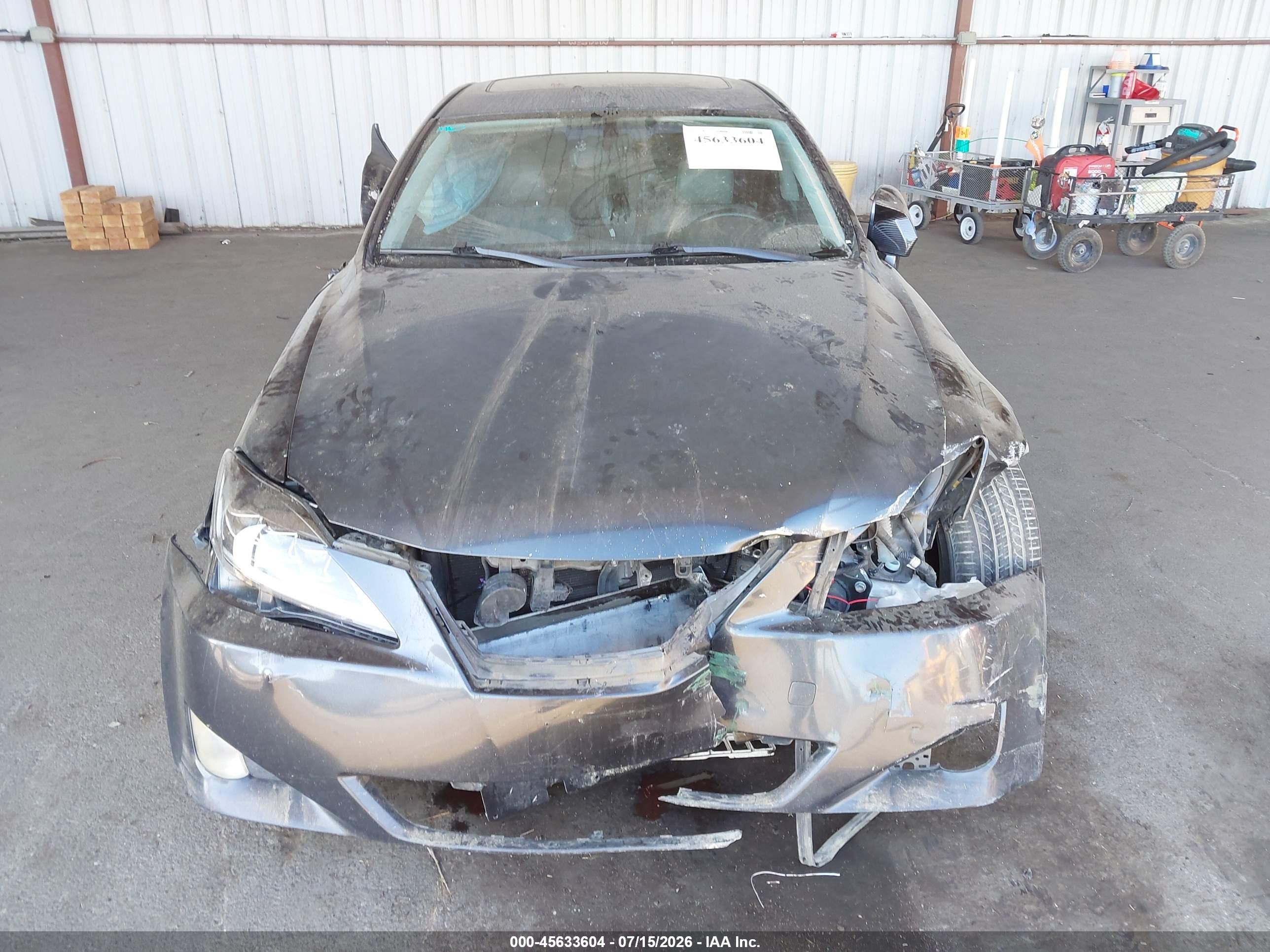 2008 Lexus Is 350 Gray vin: JTHBE262X82014453