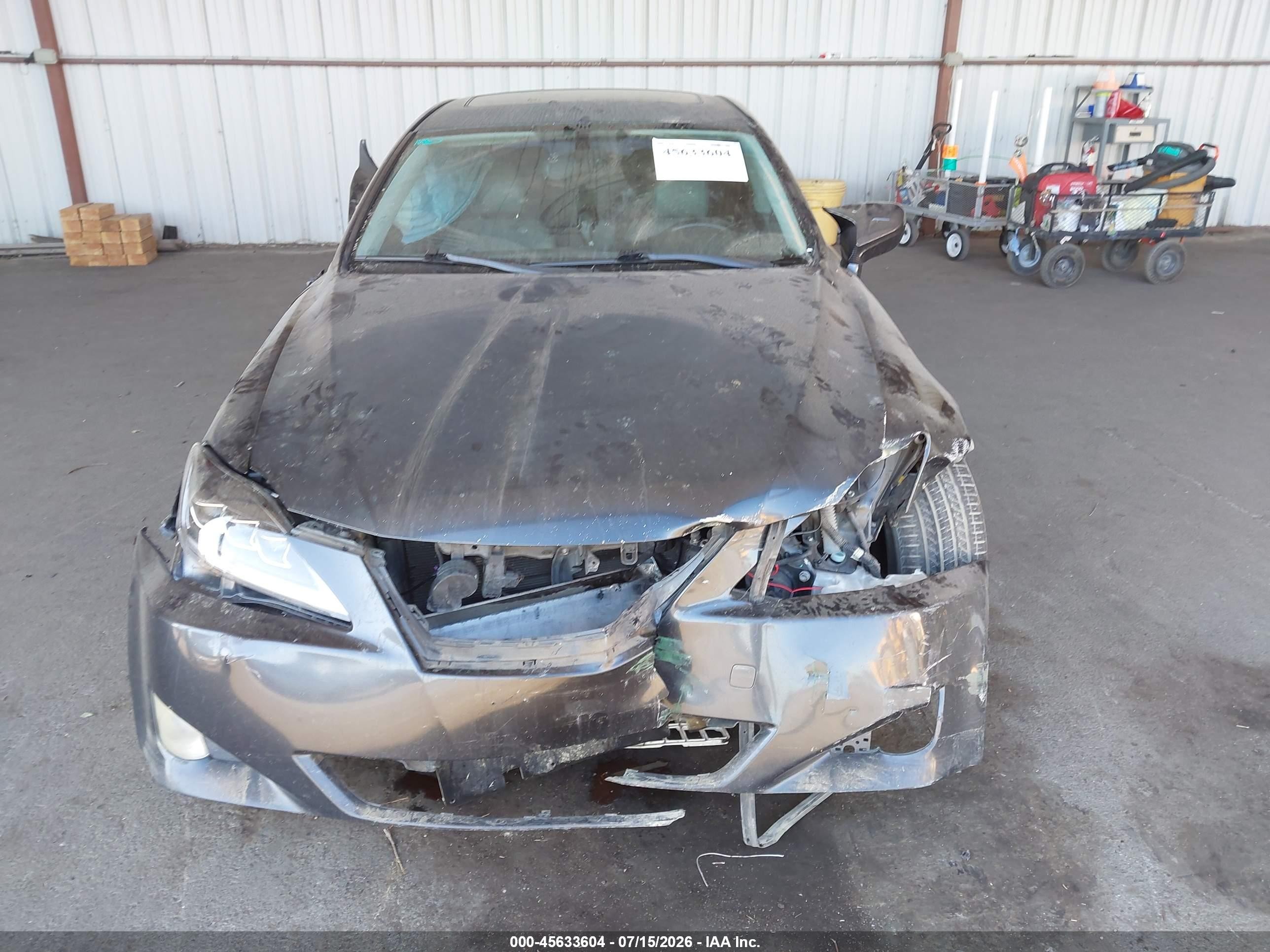 2008 Lexus Is 350 Gray vin: JTHBE262X82014453
