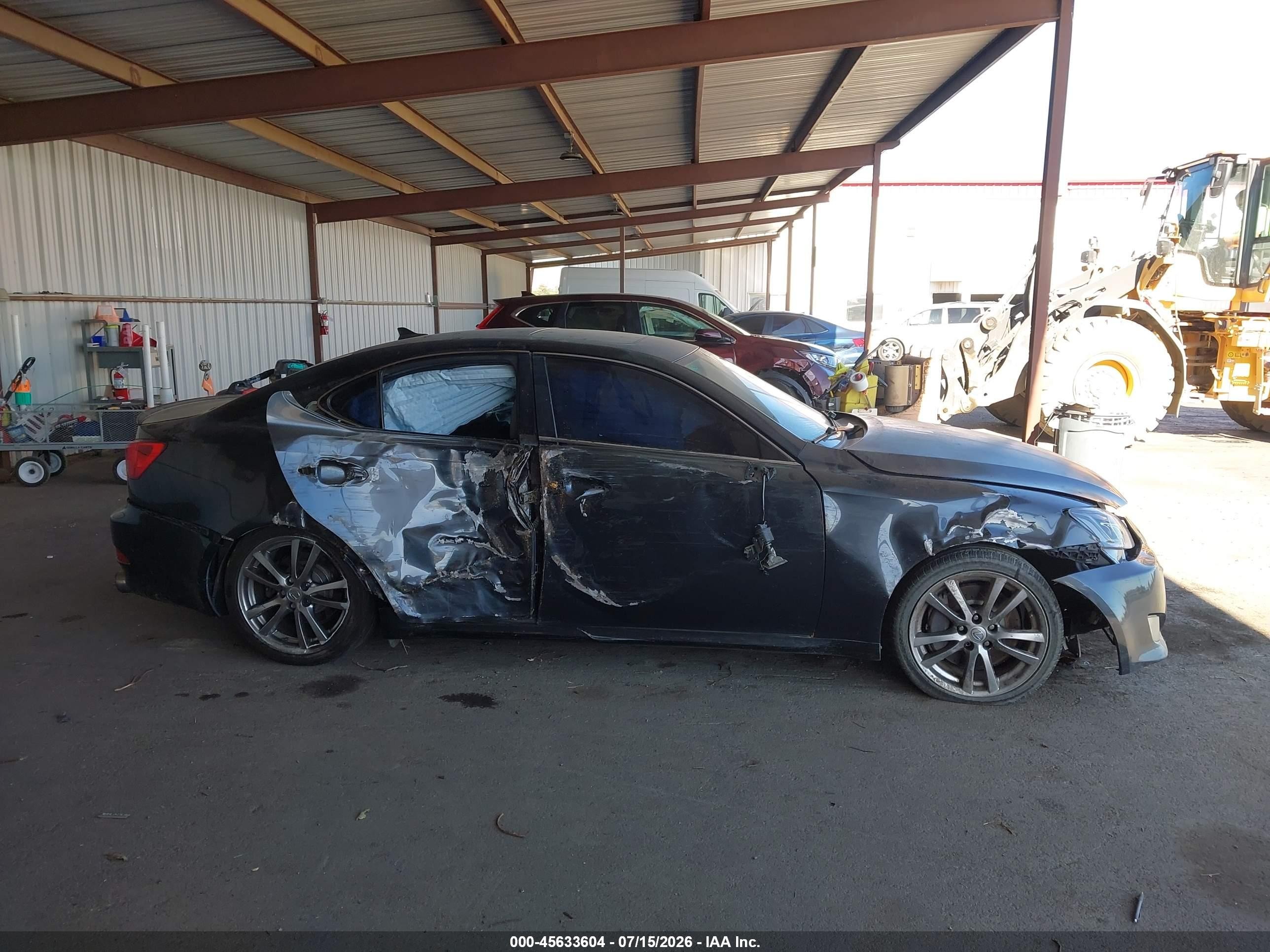 2008 Lexus Is 350 Gray vin: JTHBE262X82014453
