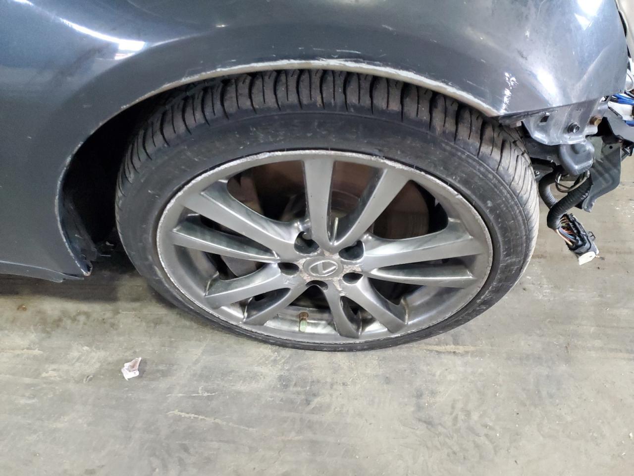 2008 Lexus Is 350 Blue vin: JTHBE262X85019537 Damage: Right Front Wheel, Curb Rash, > 12 Inches