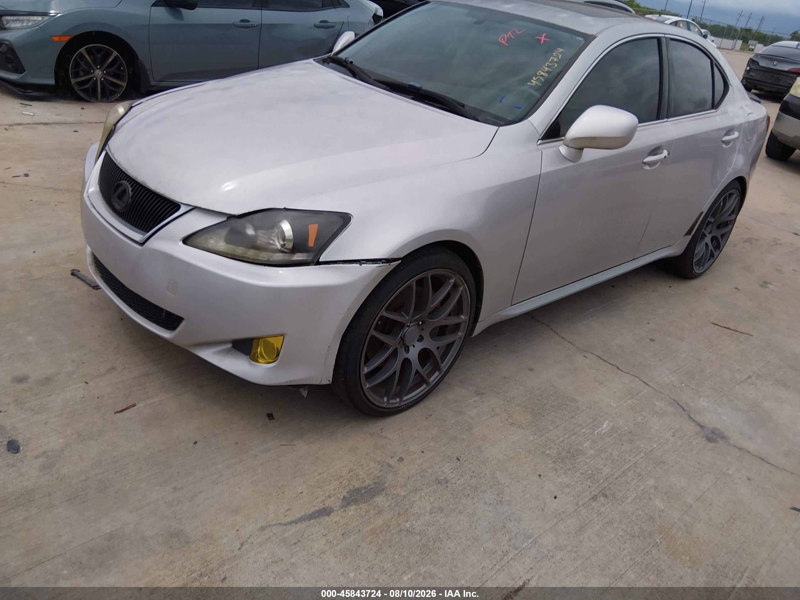2008 Lexus Is 350   Серебряный vin: JTHBE262X85021028
