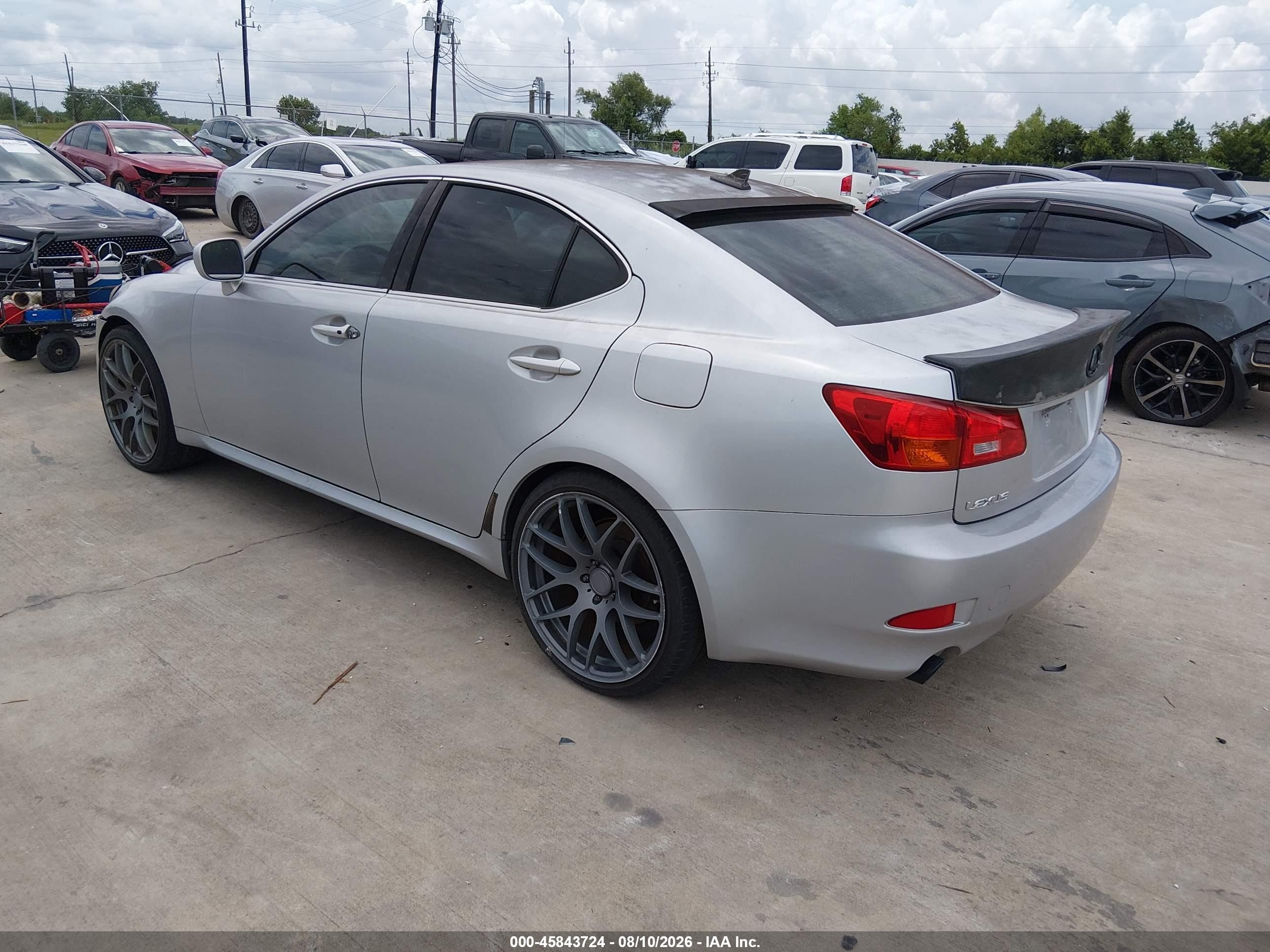 2008 Lexus Is 350   Серебряный vin: JTHBE262X85021028