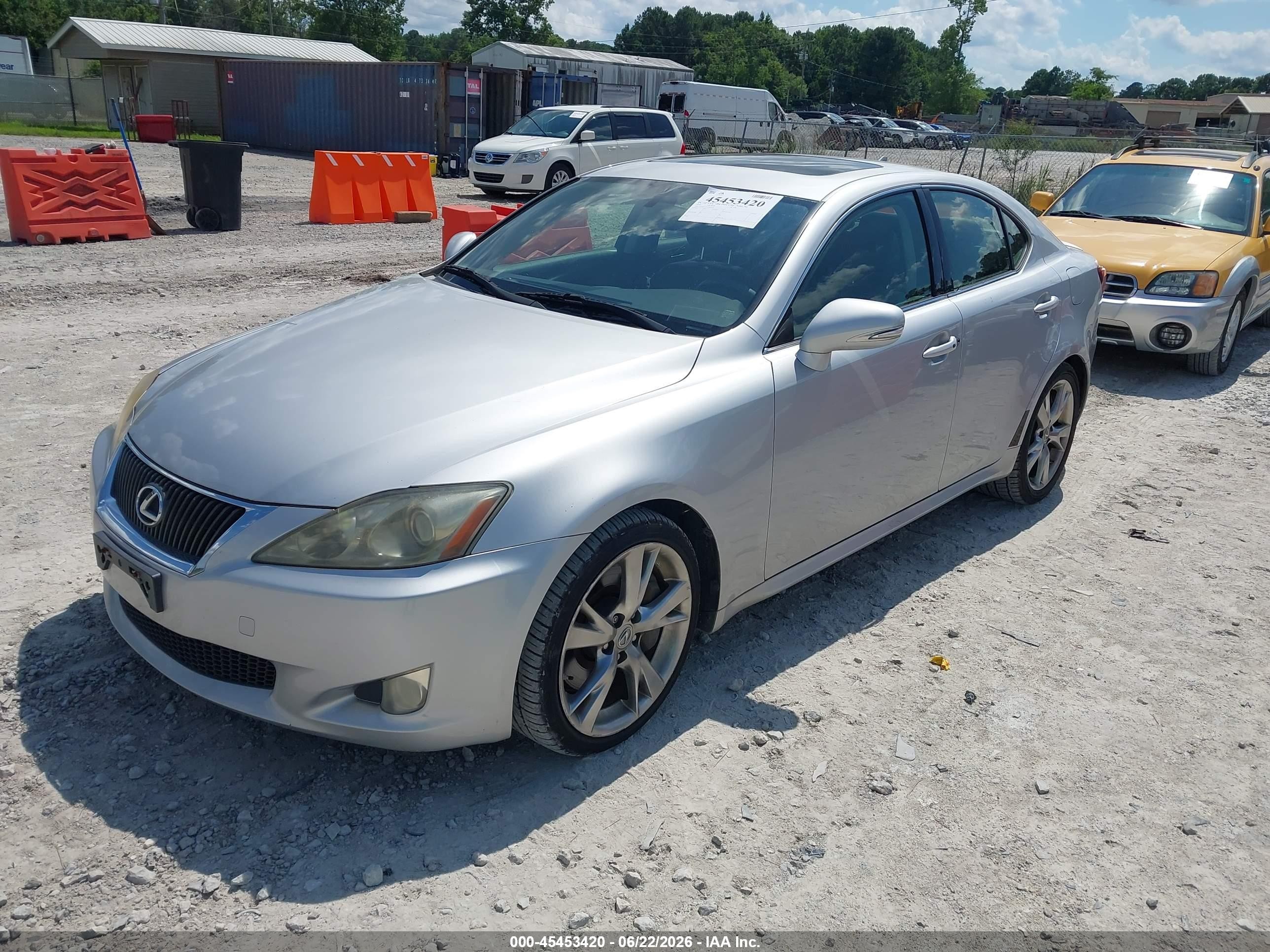 2010 Lexus Is 350   Silver vin: JTHBE5C21A5024525