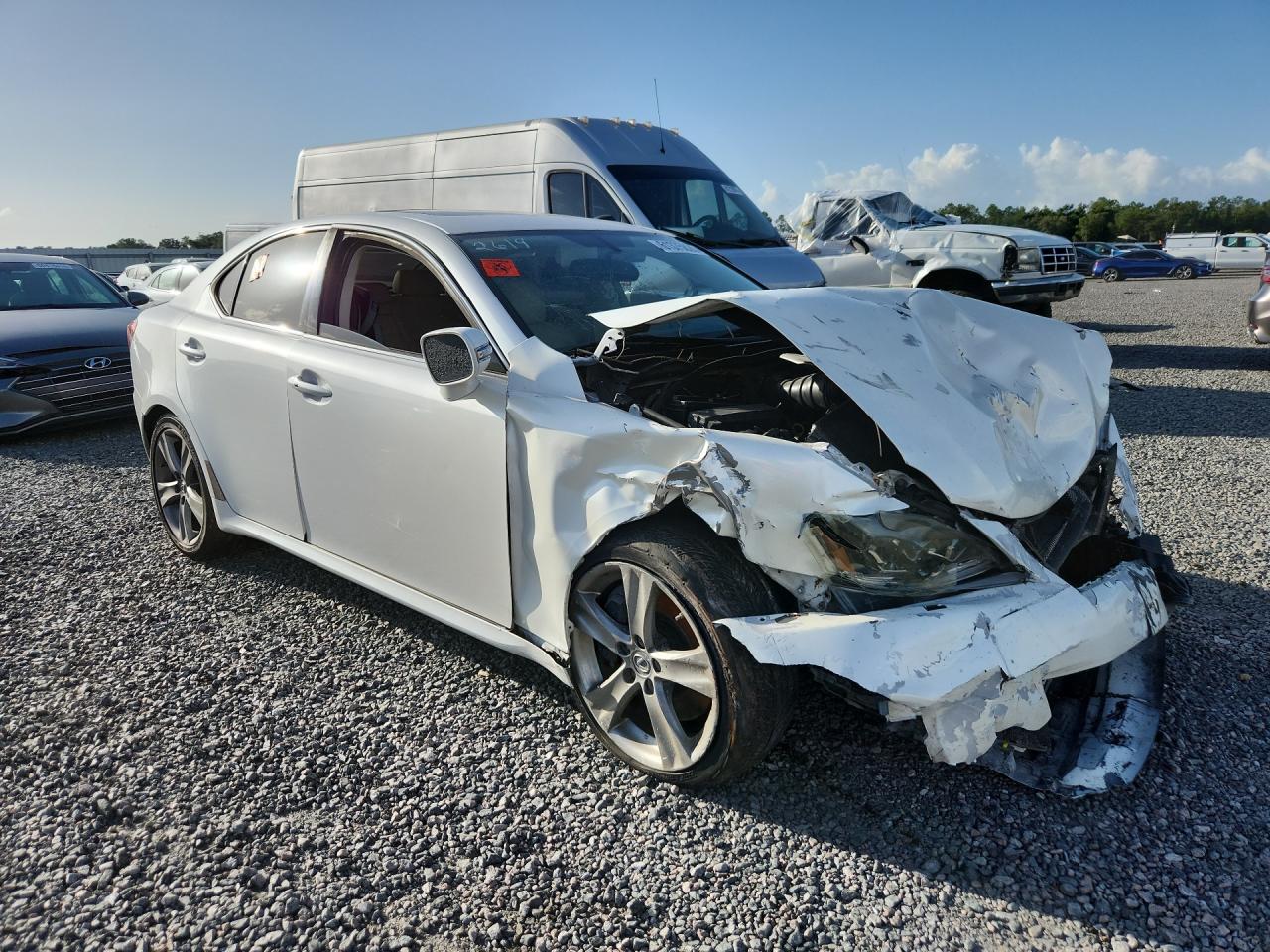 2011 Lexus Is 350 Белый vin: JTHBE5C21B5027930