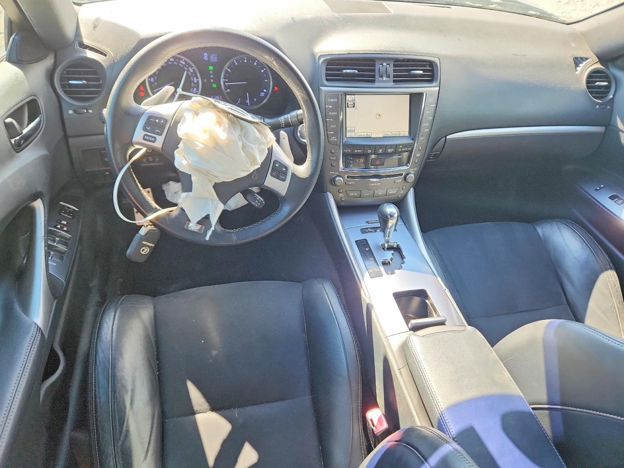 2012 Lexus Is 350 Black vin: JTHBE5C21C5030134