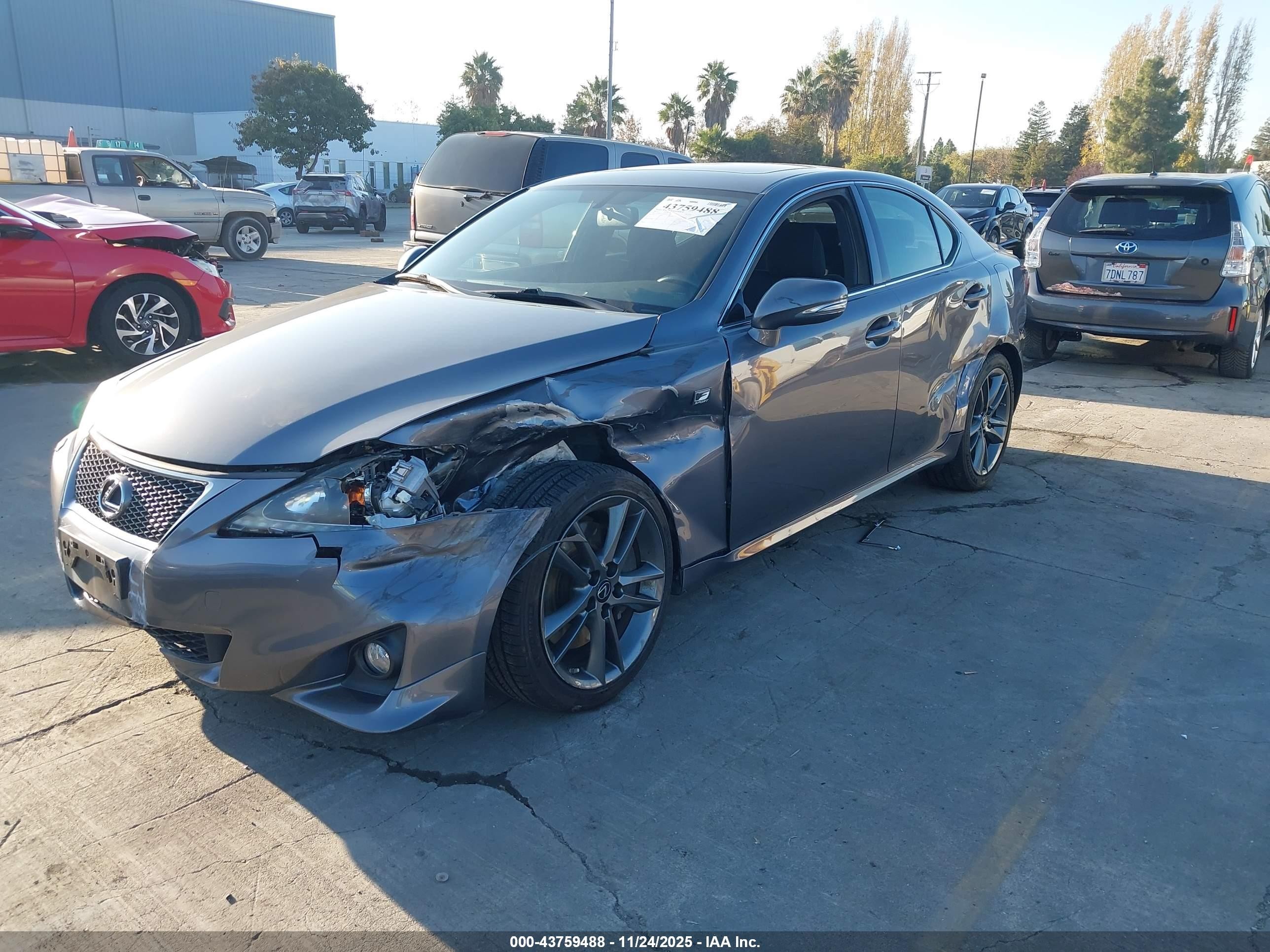2013 Lexus Is 350   Gray vin: JTHBE5C21D5031849