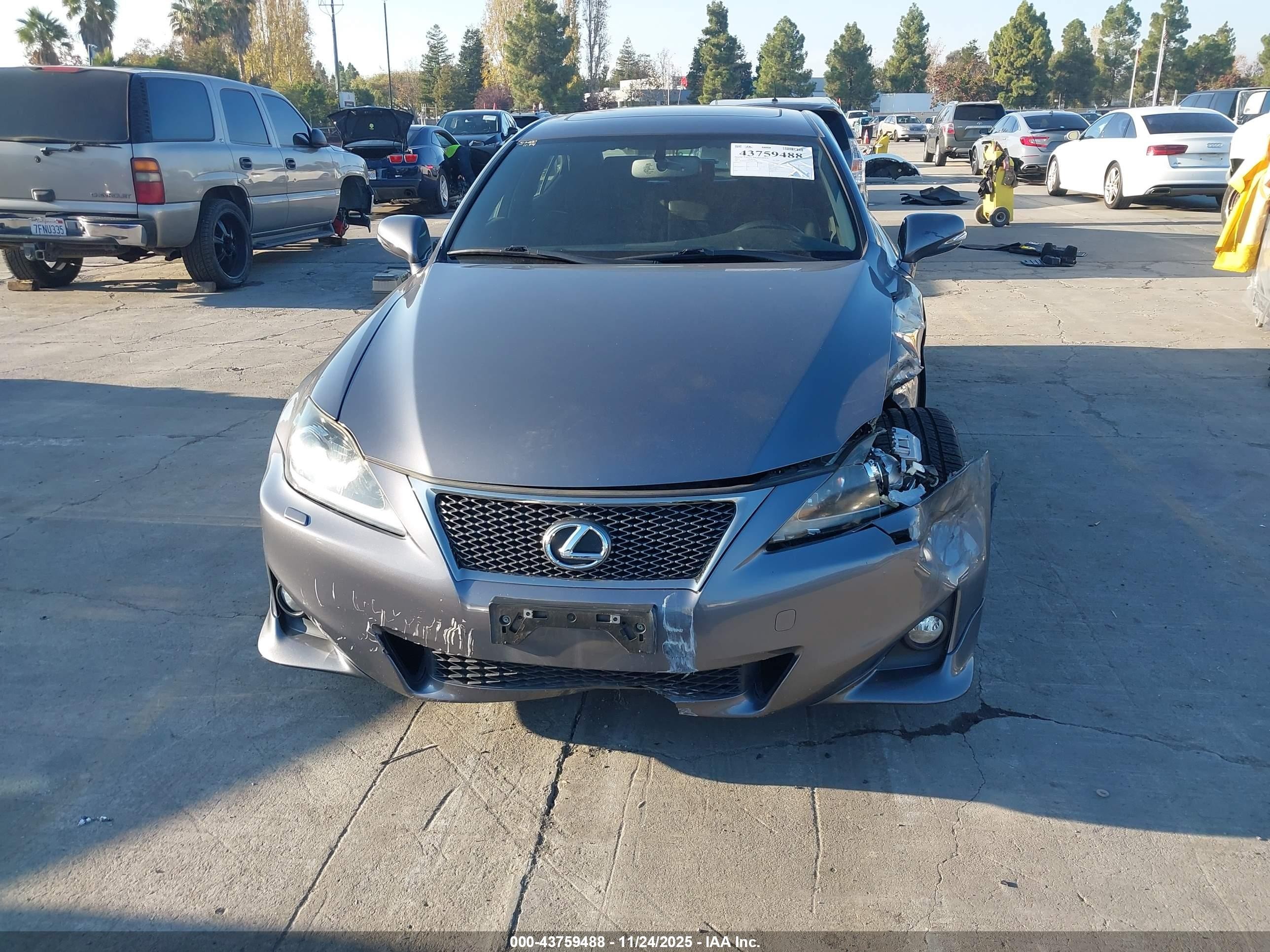 2013 Lexus Is 350   Gray vin: JTHBE5C21D5031849