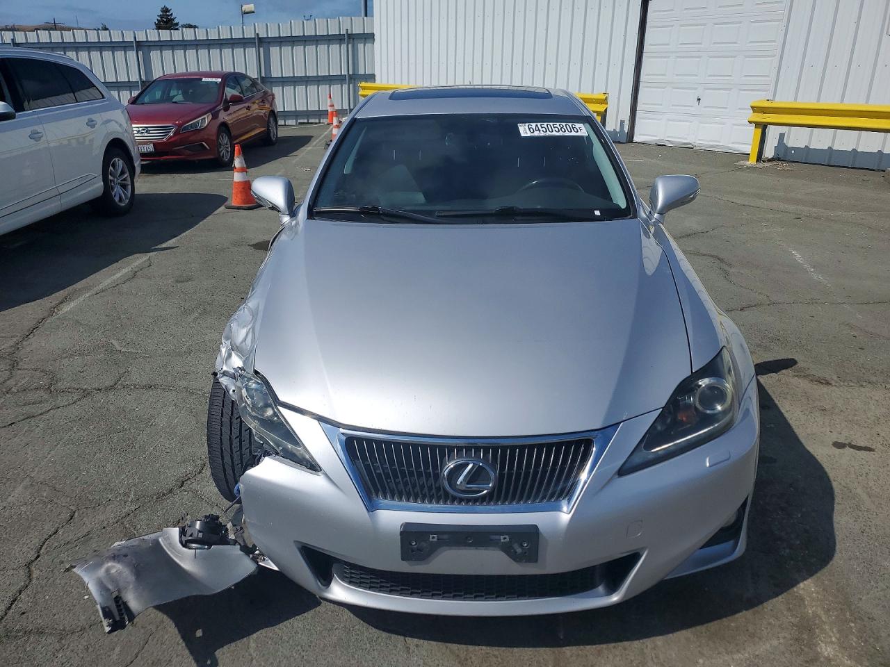 2011 Lexus Is 350 Silver vin: JTHBE5C25B5025386