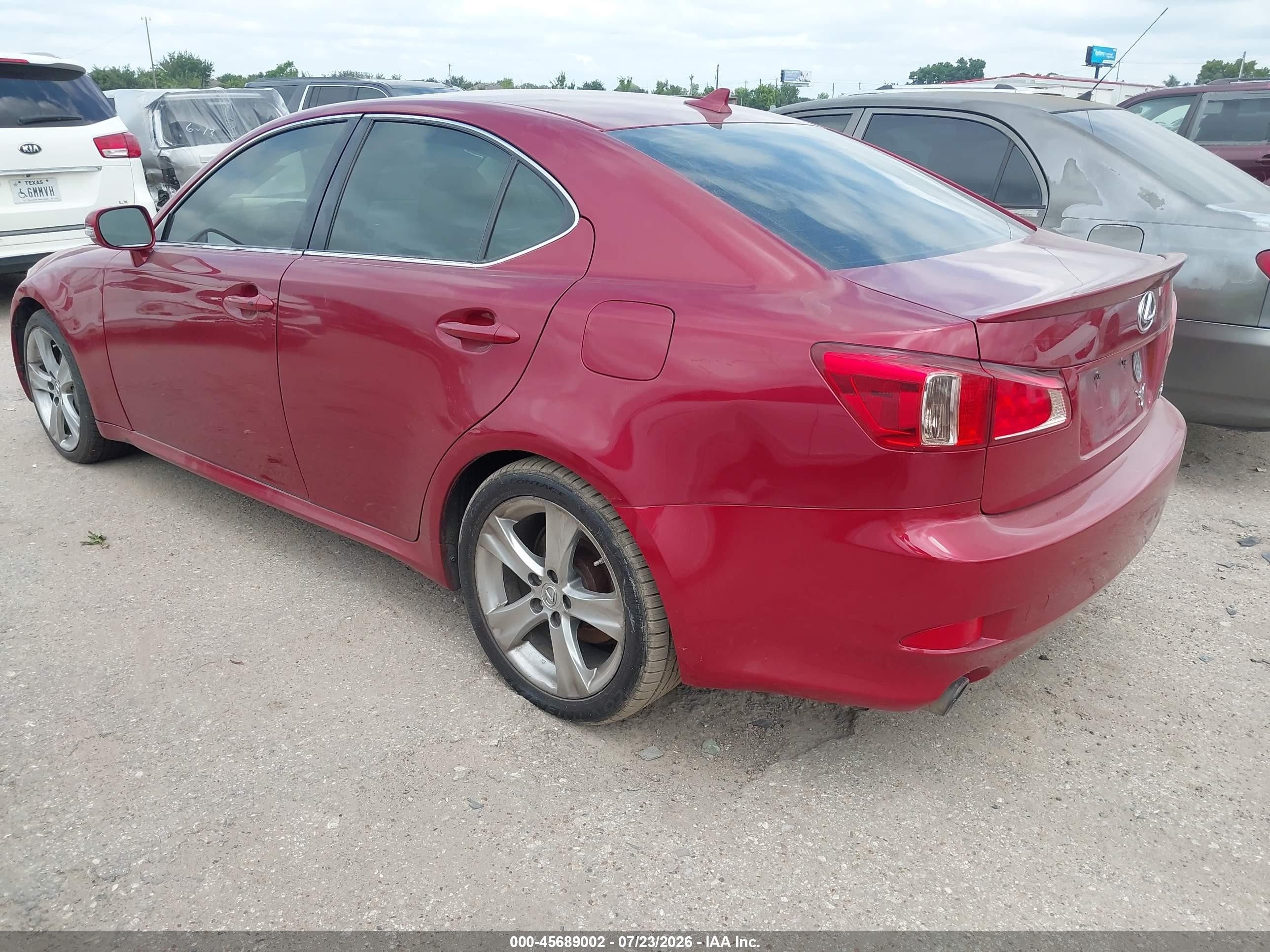 2011 Lexus Is 350   Red vin: JTHBE5C25B5028319