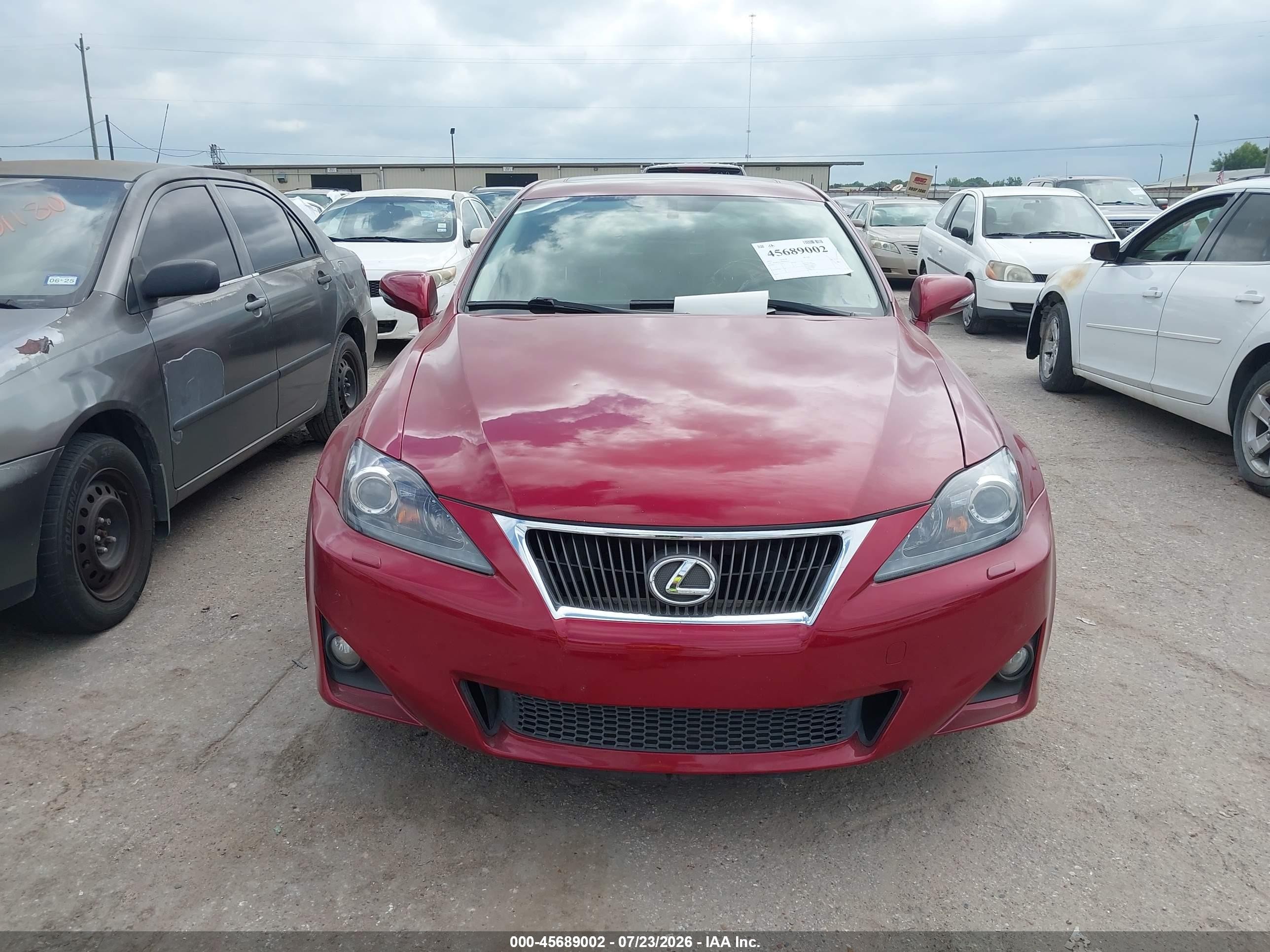 2011 Lexus Is 350   Red vin: JTHBE5C25B5028319