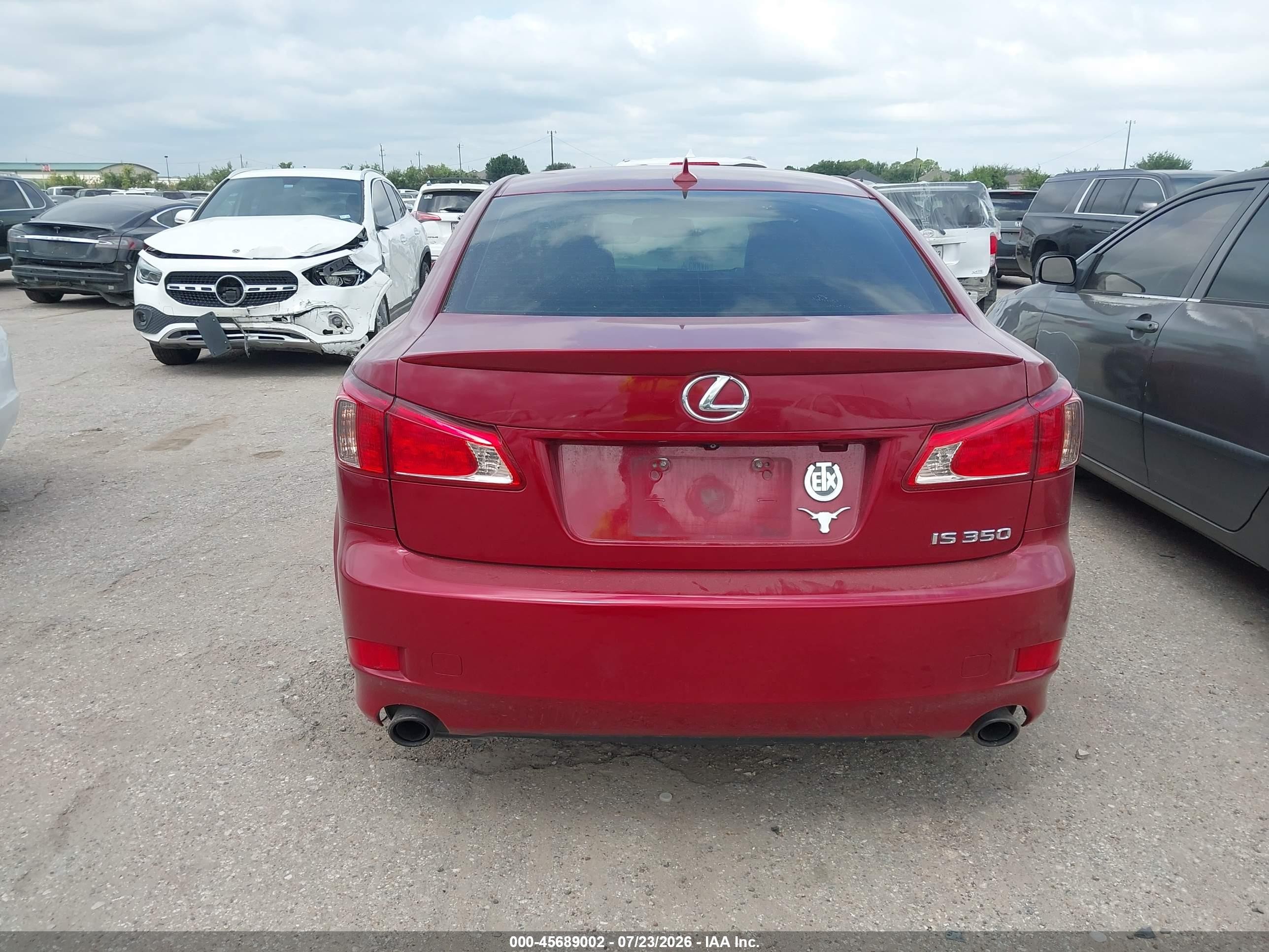 2011 Lexus Is 350   Red vin: JTHBE5C25B5028319