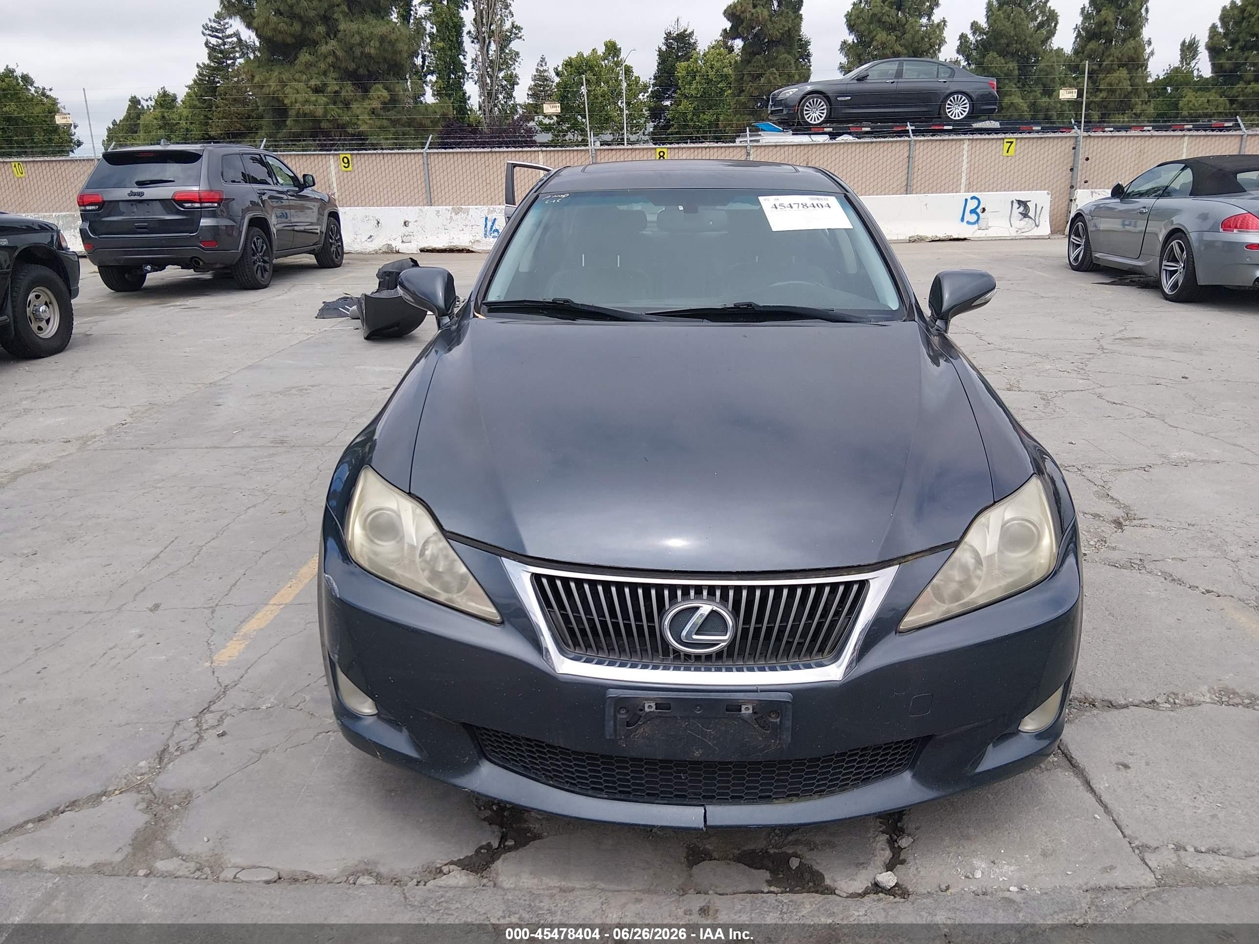 2010 Lexus Is 350   Gray vin: JTHBE5C27A2017578