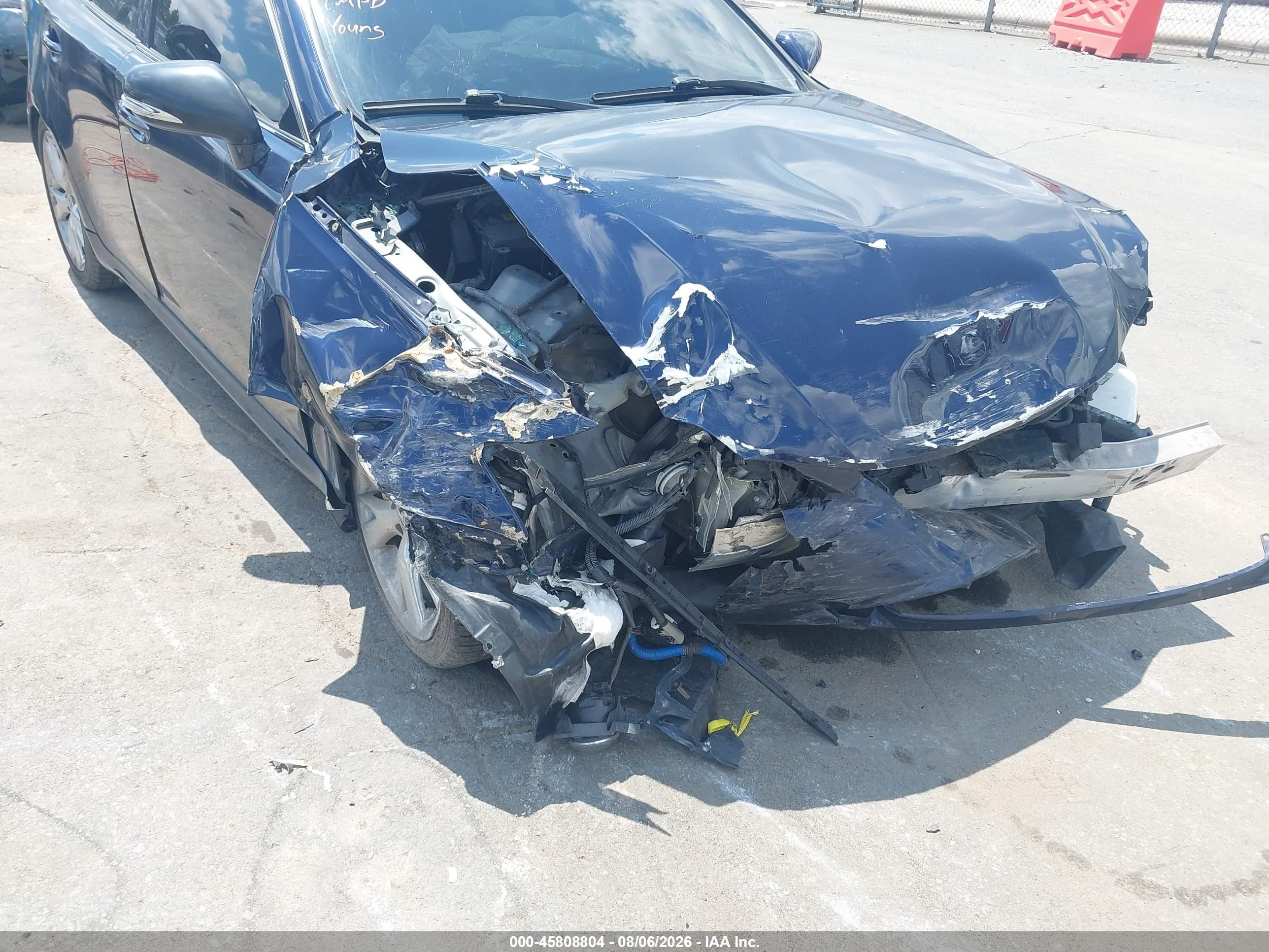 2011 Lexus Is 350   Dark Blue vin: JTHBE5C27B5025552