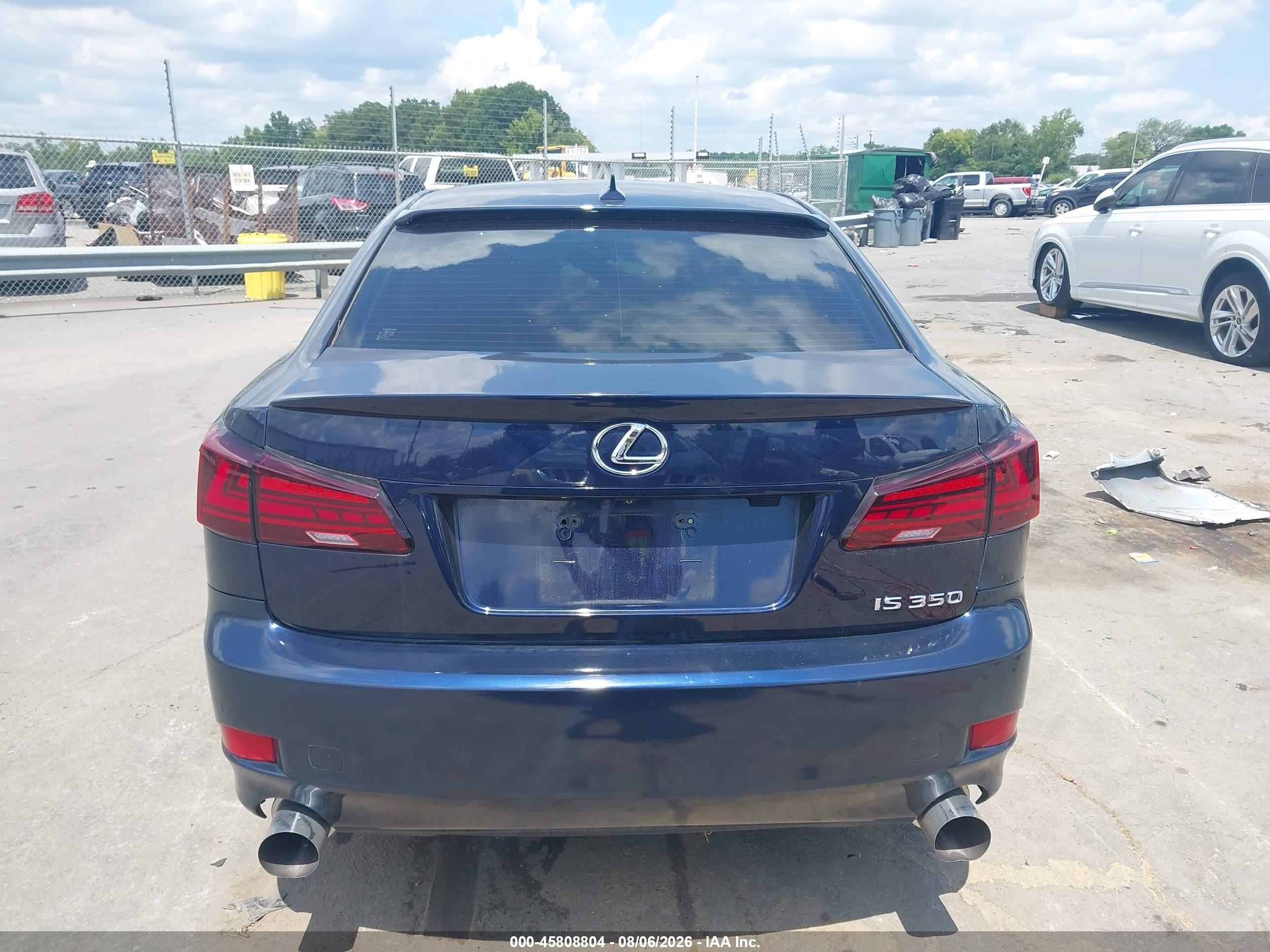 2011 Lexus Is 350   Dark Blue vin: JTHBE5C27B5025552
