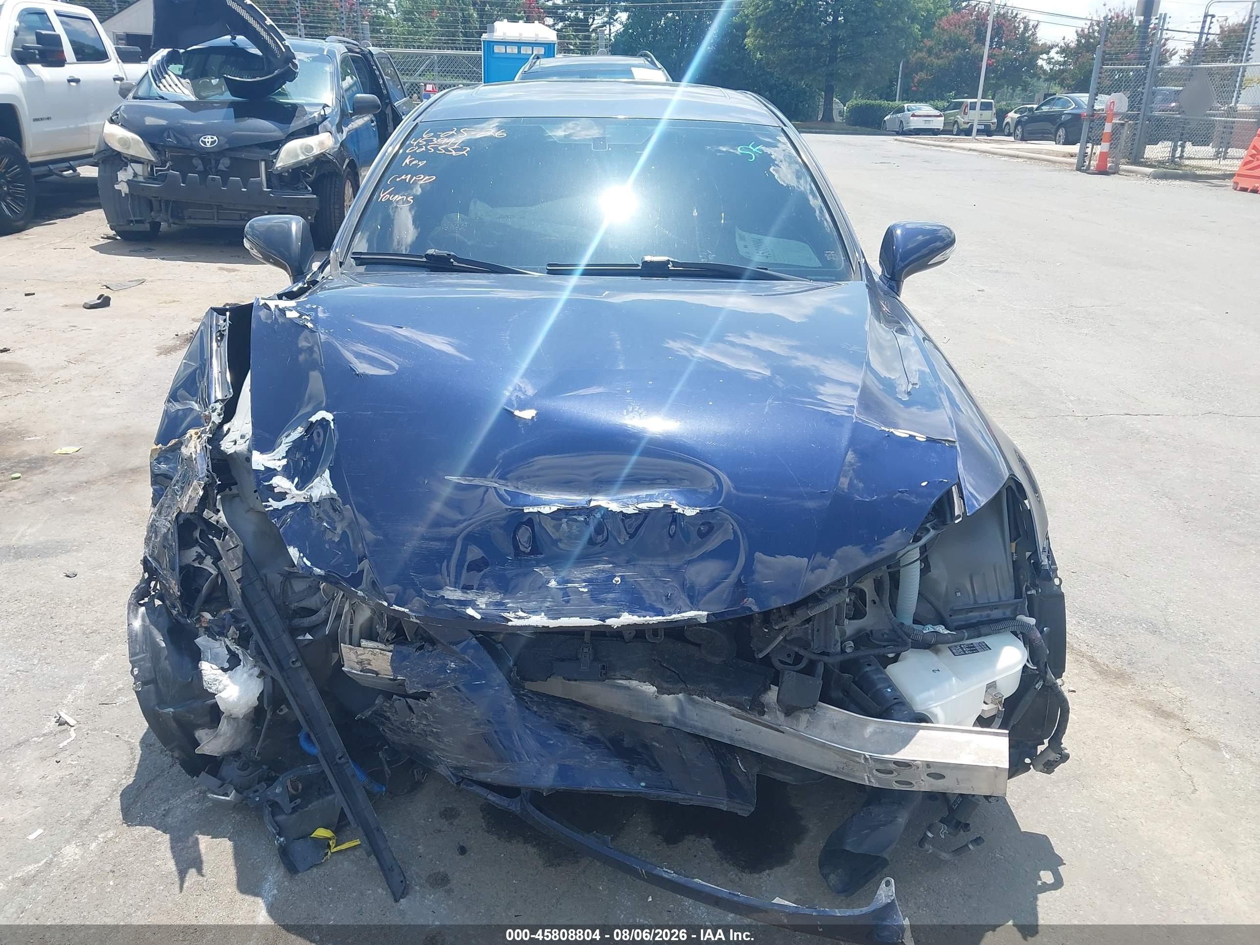 2011 Lexus Is 350   Dark Blue vin: JTHBE5C27B5025552