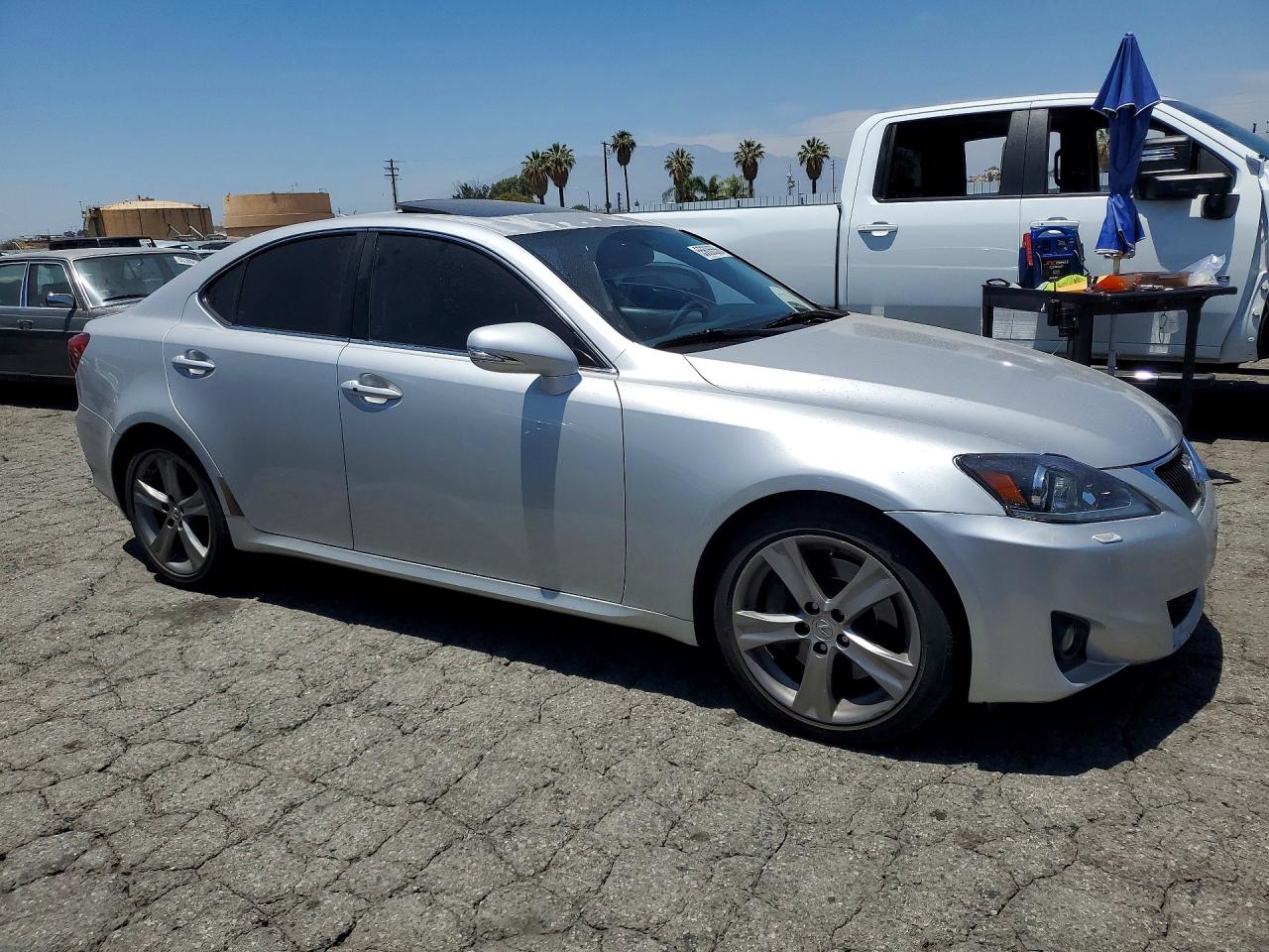 2012 Lexus Is 350 Silver vin: JTHBE5C29C5030978