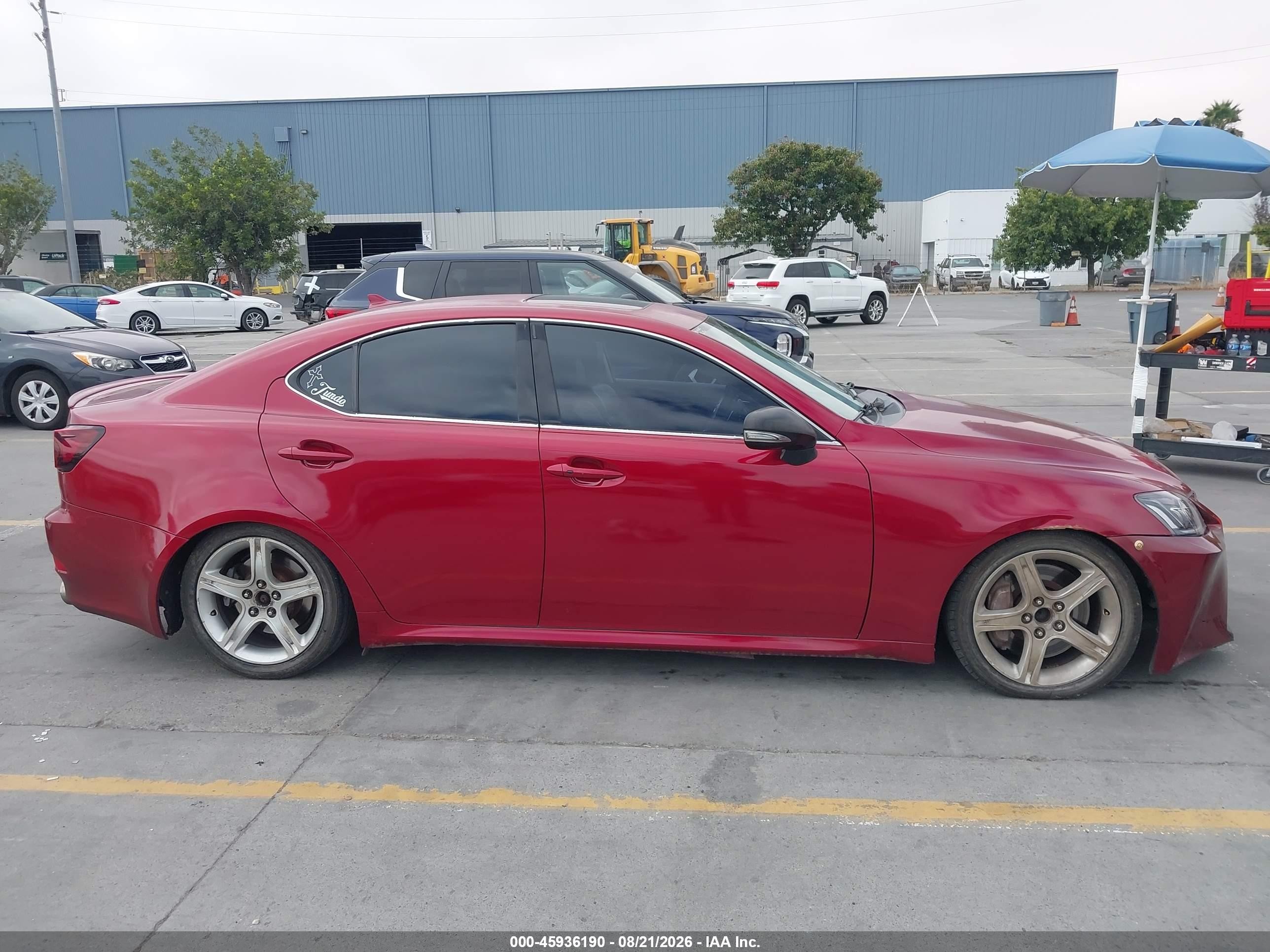 2010 Lexus Is 350 Red vin: JTHBE5C2XA5024362