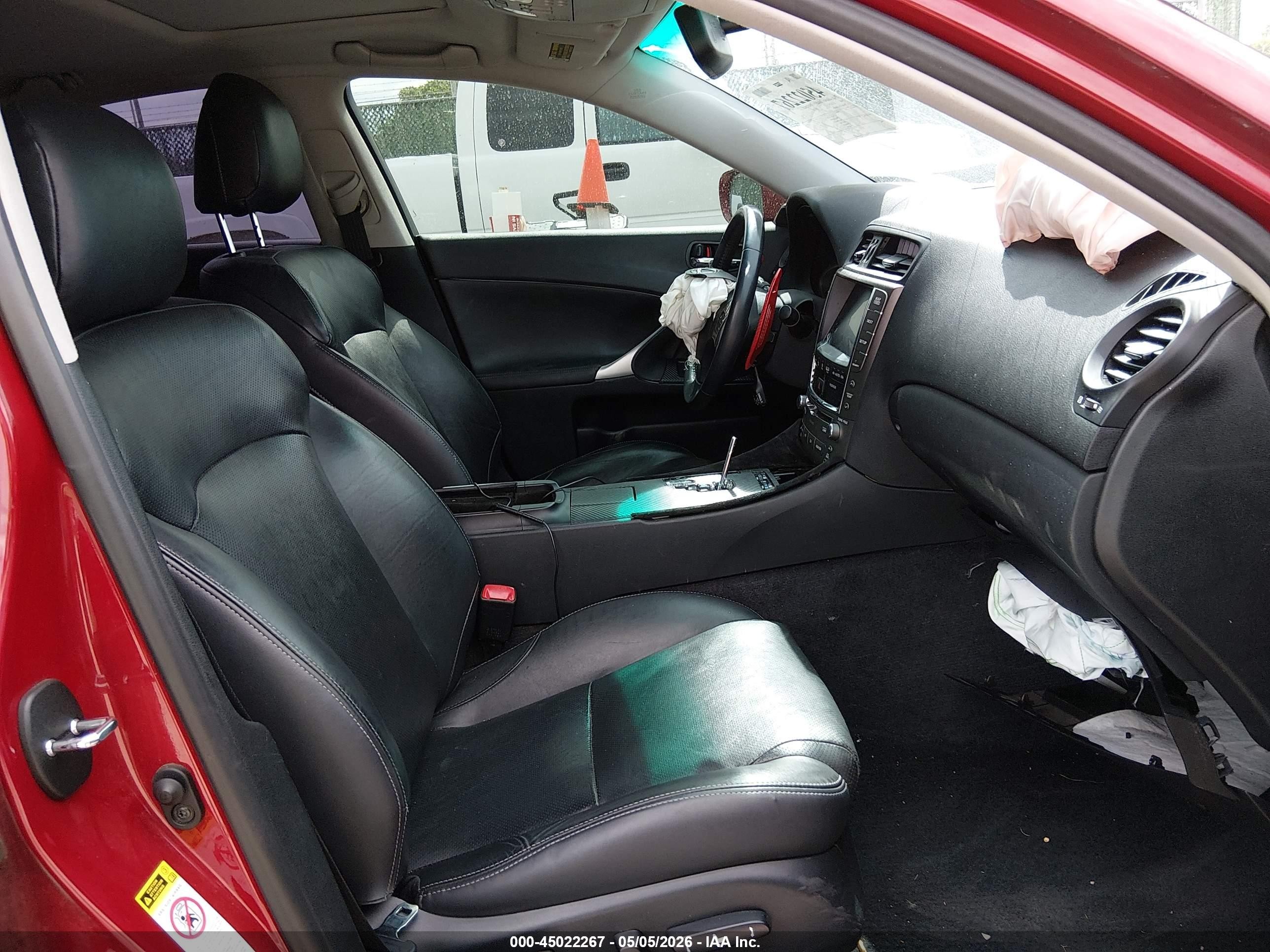 2010 Lexus Is 350   Red vin: JTHBE5C2XA5024426
