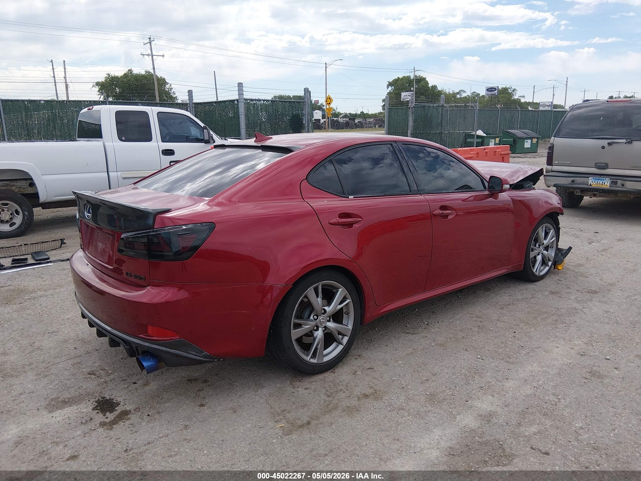 2010 Lexus Is 350   Red vin: JTHBE5C2XA5024426