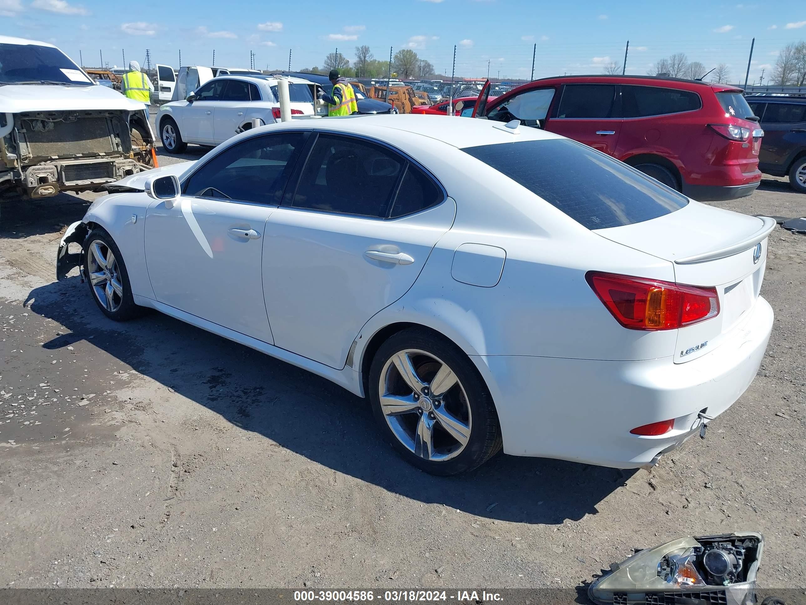 2010 Lexus Is 350   White vin: JTHBE5C2XA5025107