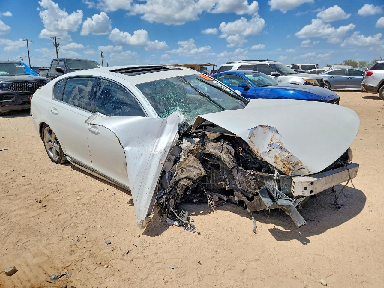 2007 Lexus Gs 350 White vin: JTHBE96S070020619