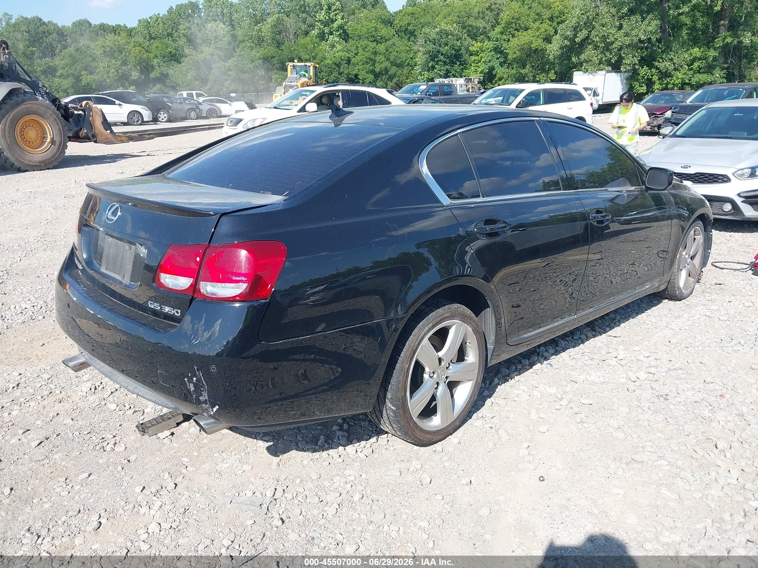 2007 Lexus Gs 350   Черный vin: JTHBE96S070026162