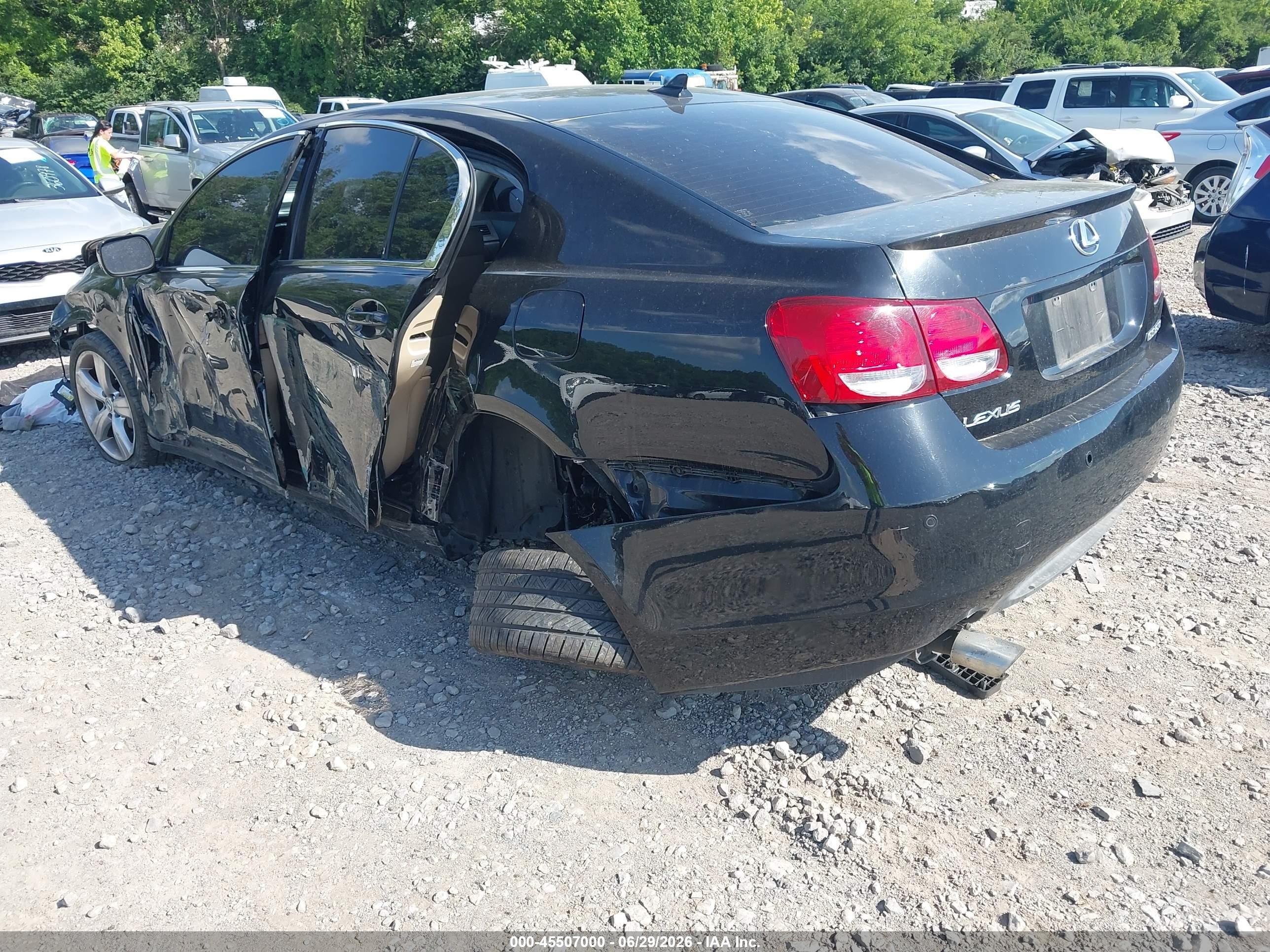 2007 Lexus Gs 350   Черный vin: JTHBE96S070026162