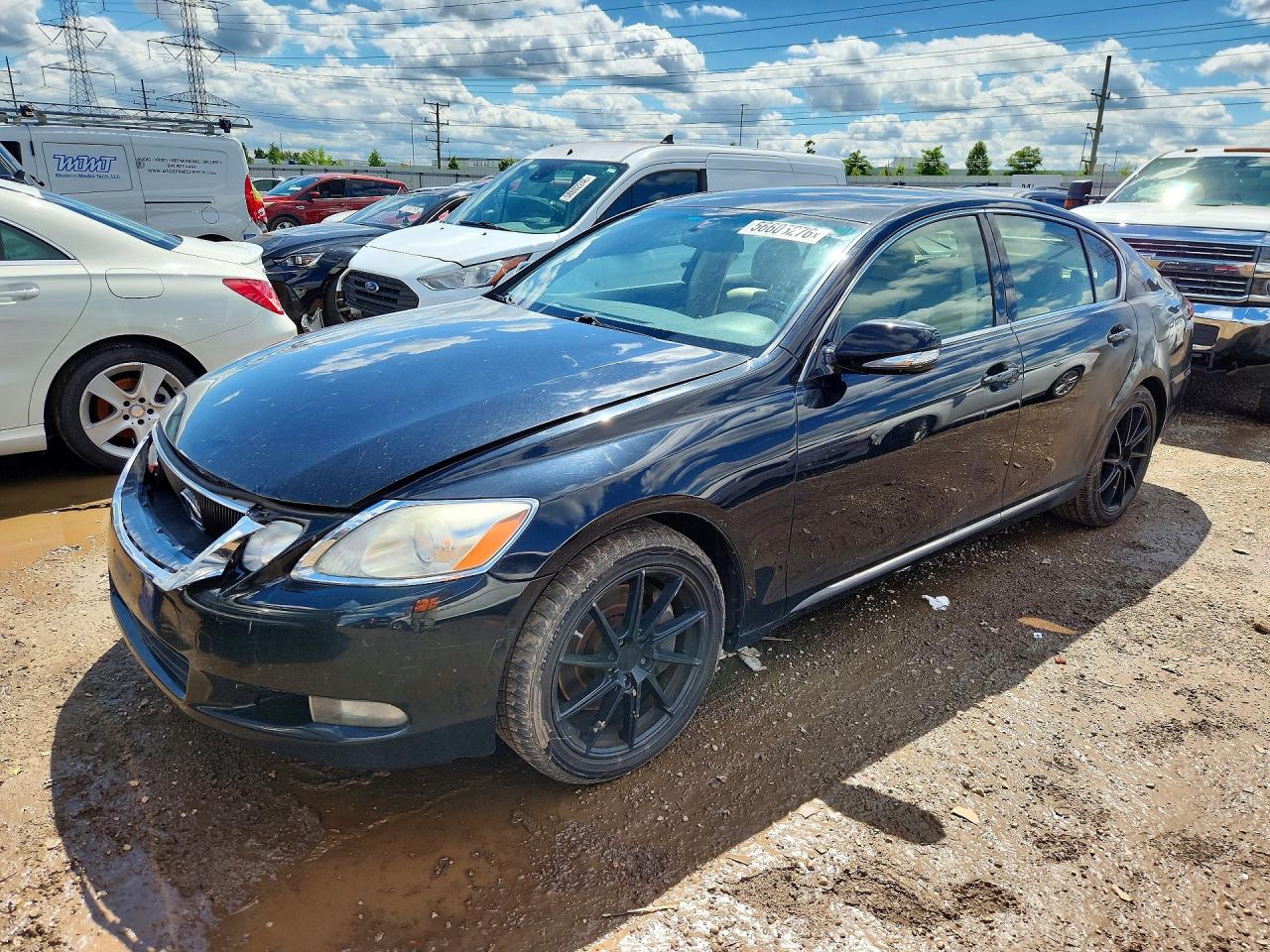 2008 Lexus Gs 350 Black vin: JTHBE96S080035560