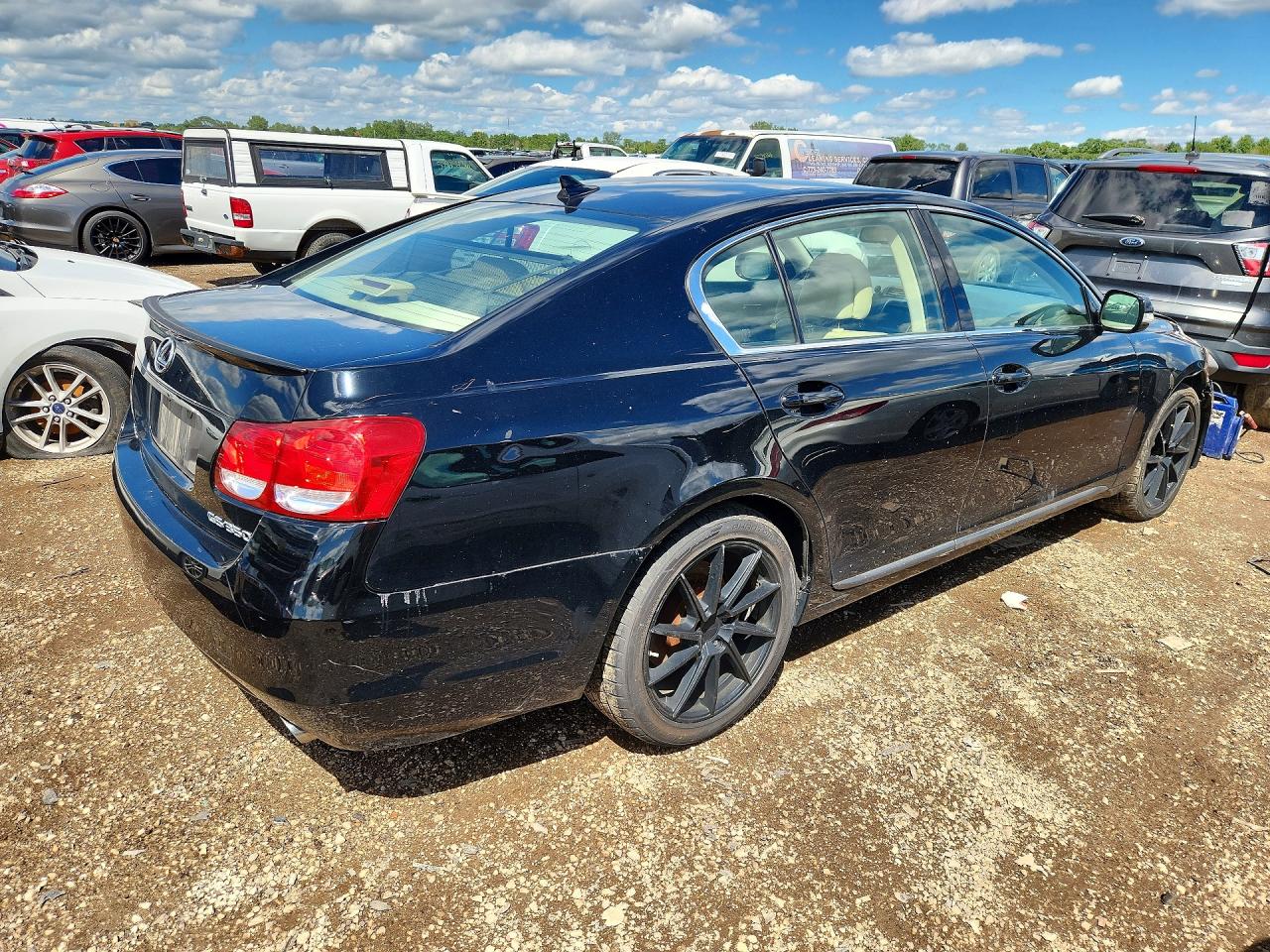 2008 Lexus Gs 350 Black vin: JTHBE96S080035560