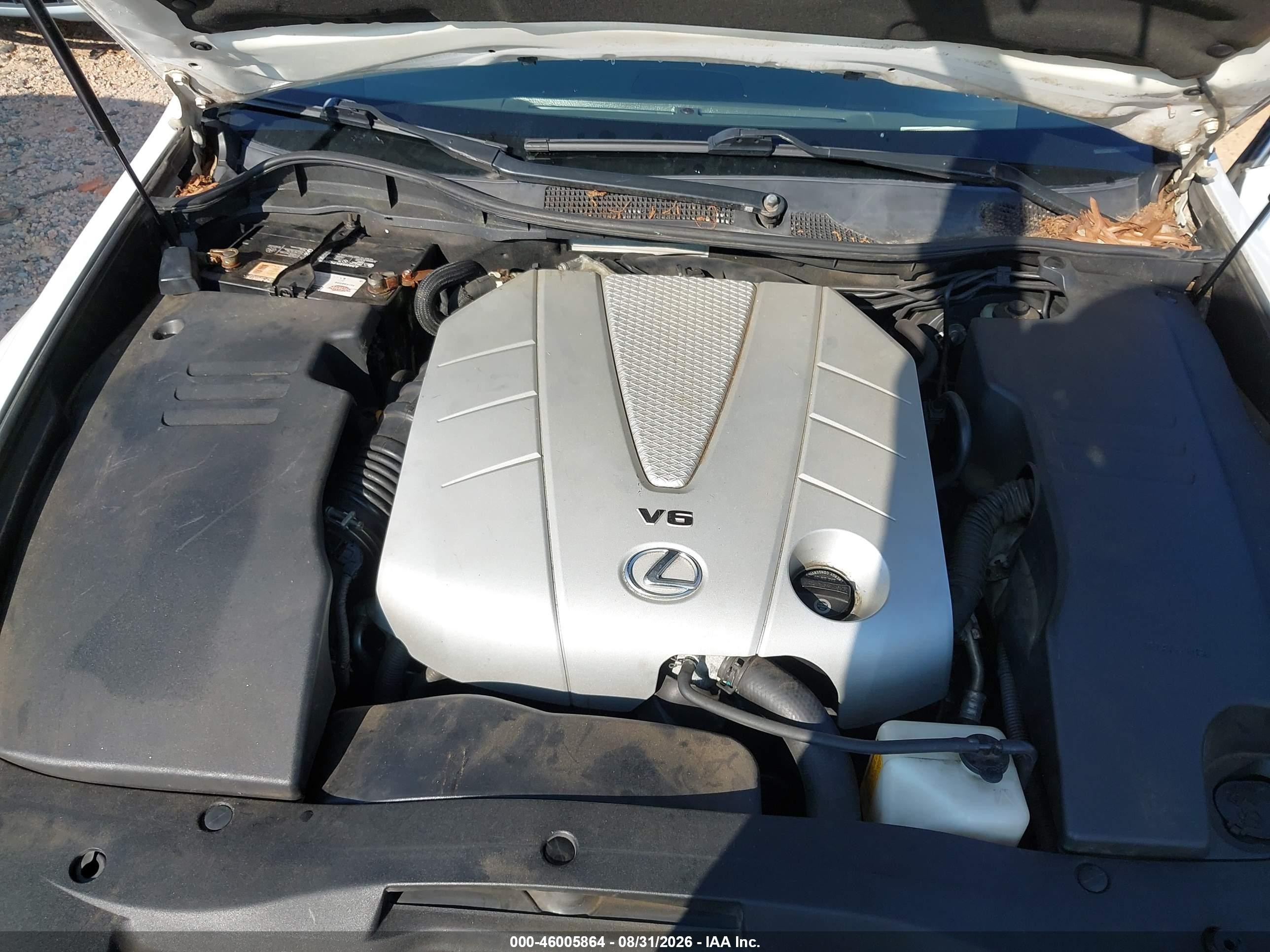 2007 Lexus Gs 350   White vin: JTHBE96S170008642