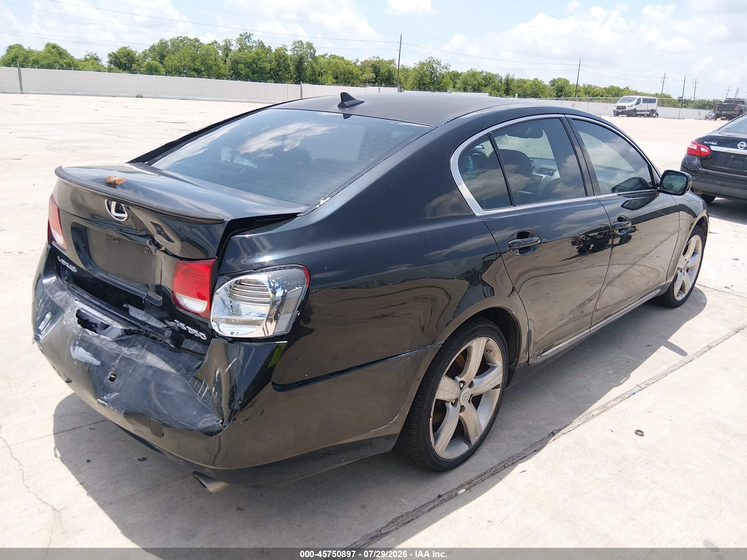 2007 Lexus Gs 350 Black vin: JTHBE96S170014618